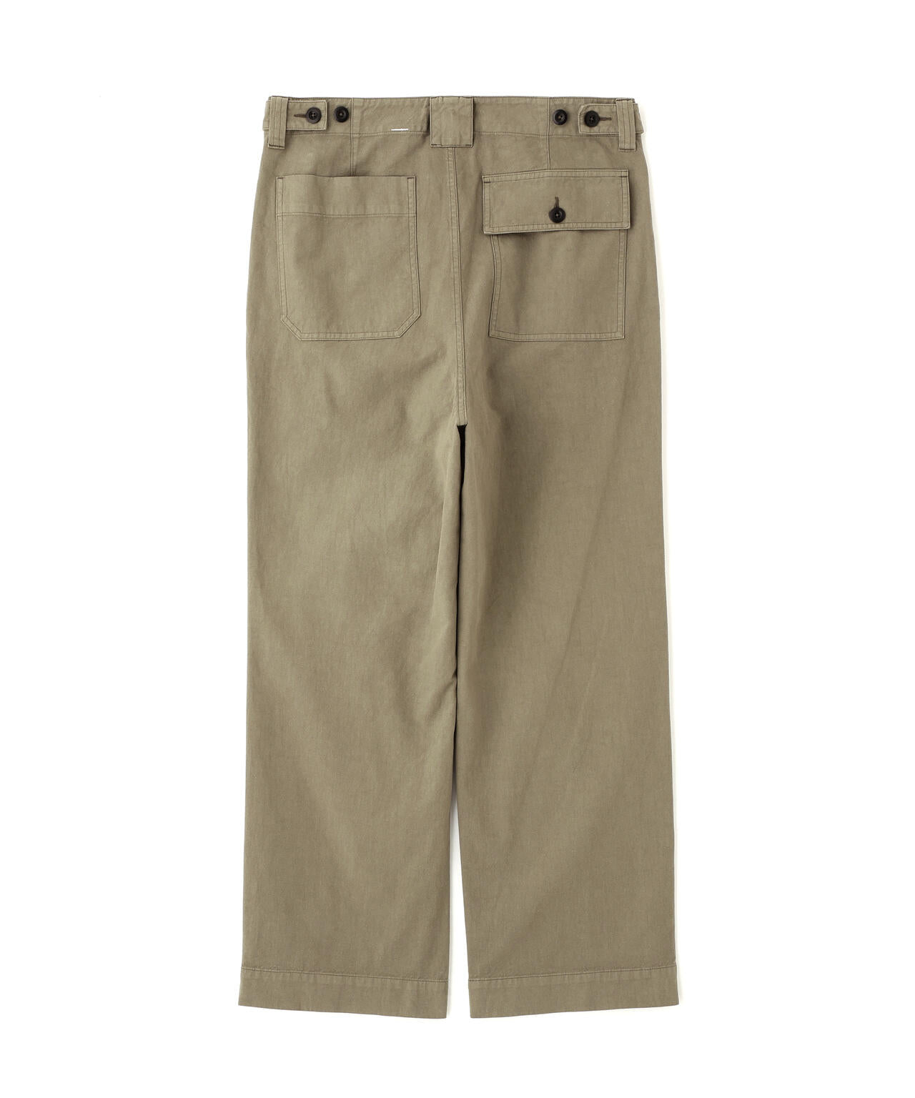 BELGIAN LINEN COTTON PLAINWEAVE TROUSERS