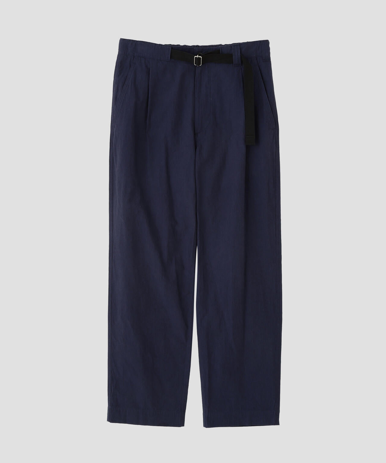 CRISP COTTON CHAMBRAY TROUSERS