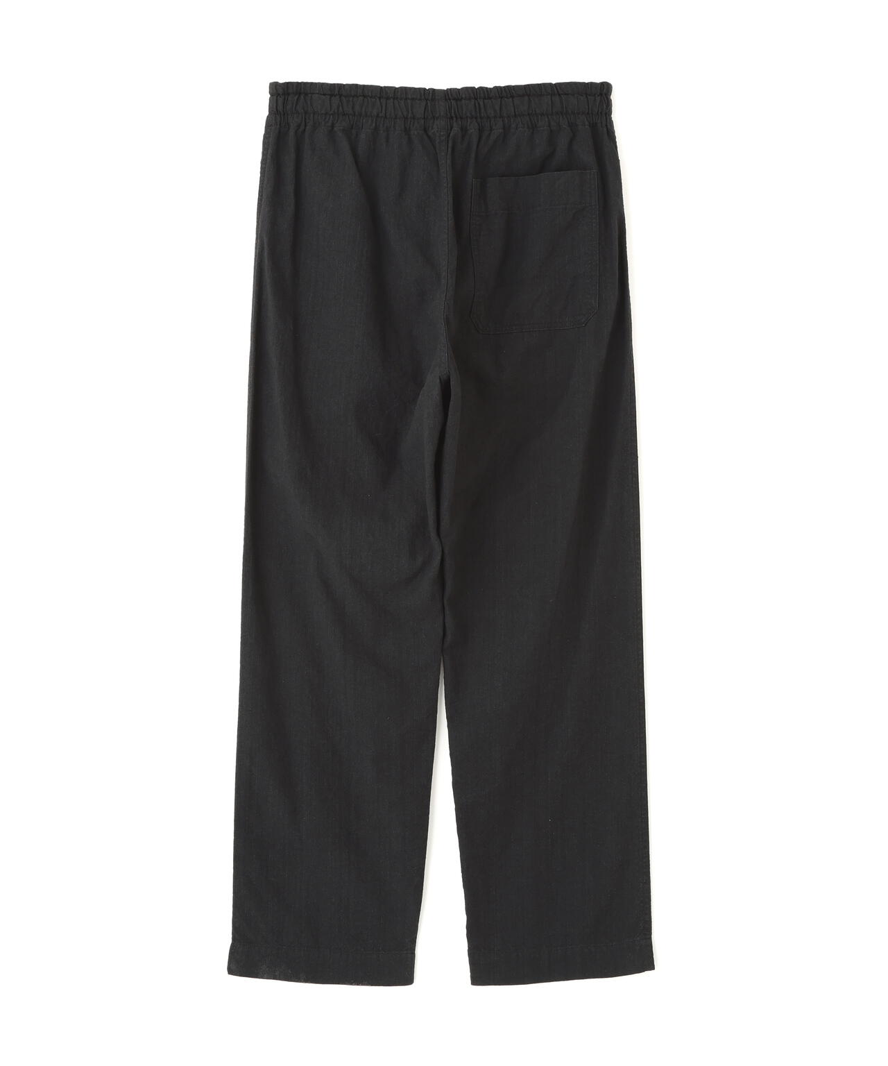 FADED LINEN COTTON PLAINWEAVE TROUSERS