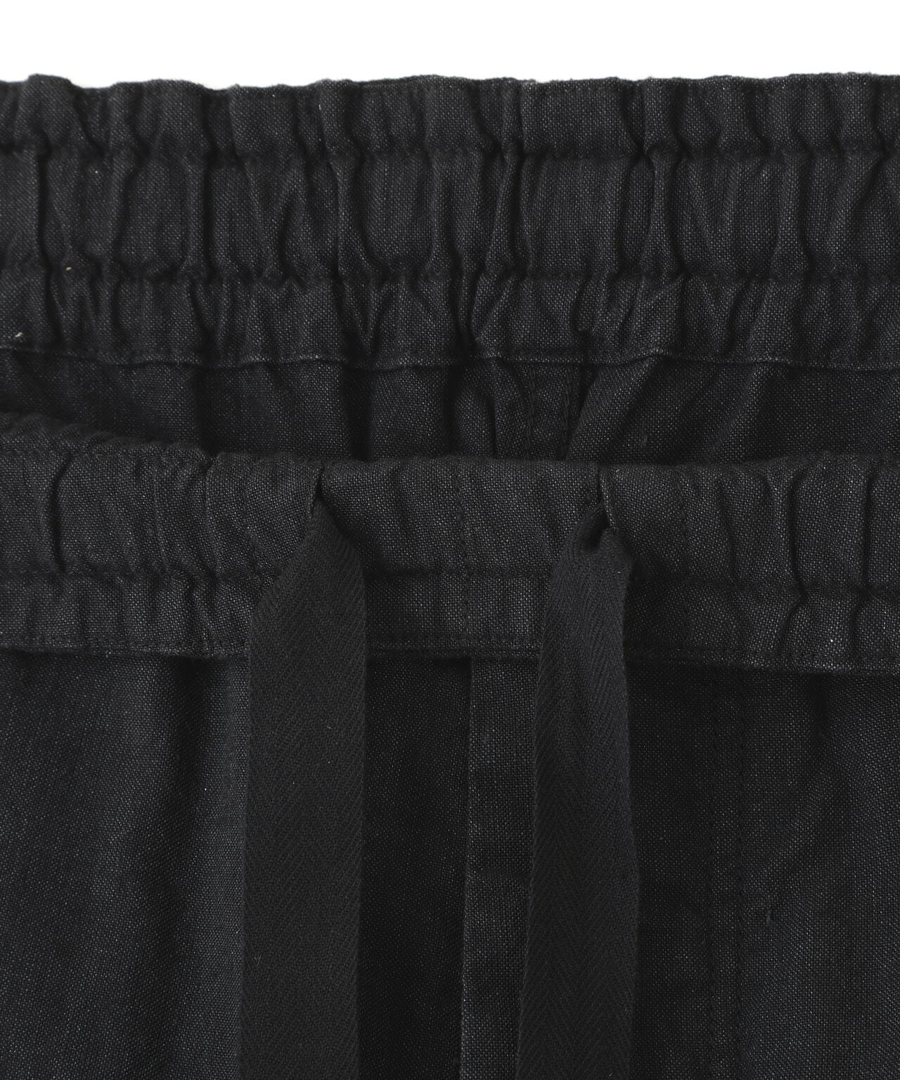 FADED LINEN COTTON PLAINWEAVE TROUSERS