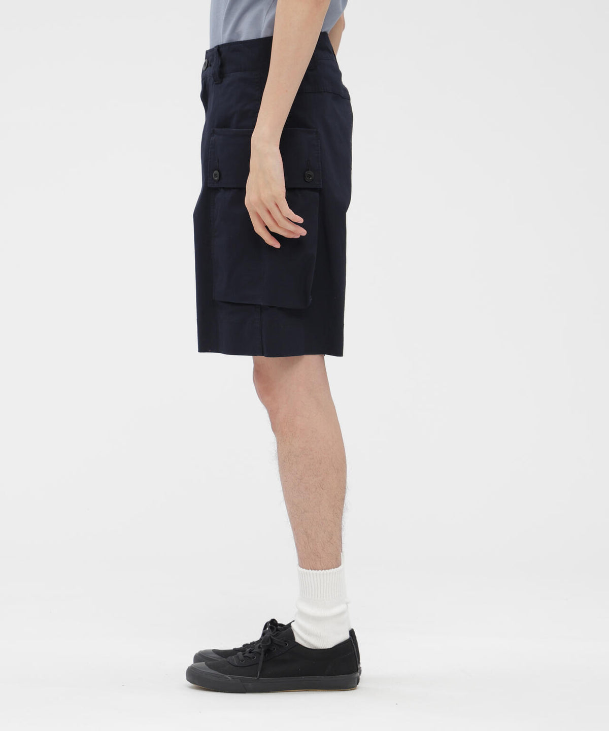WASHED COTTON NYLON RIPSTOP TROUSERS