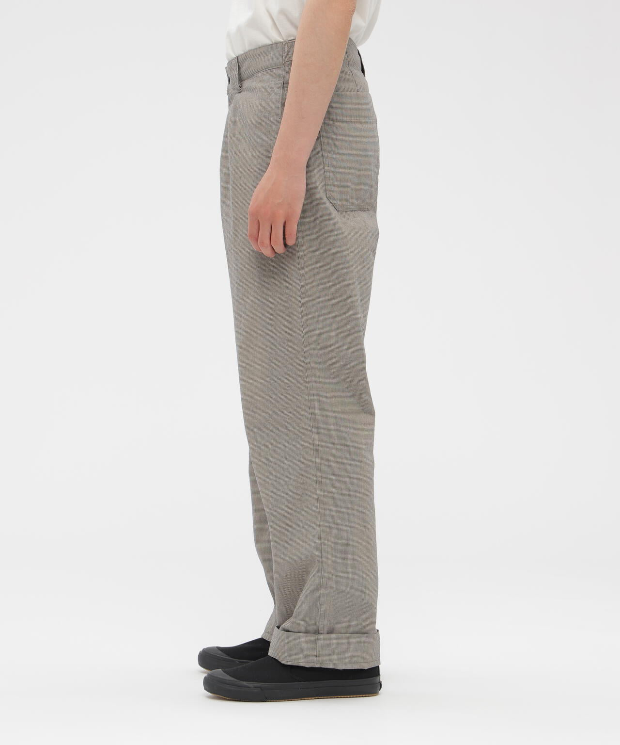 CHEF CHECK COTTON TROUSERS
