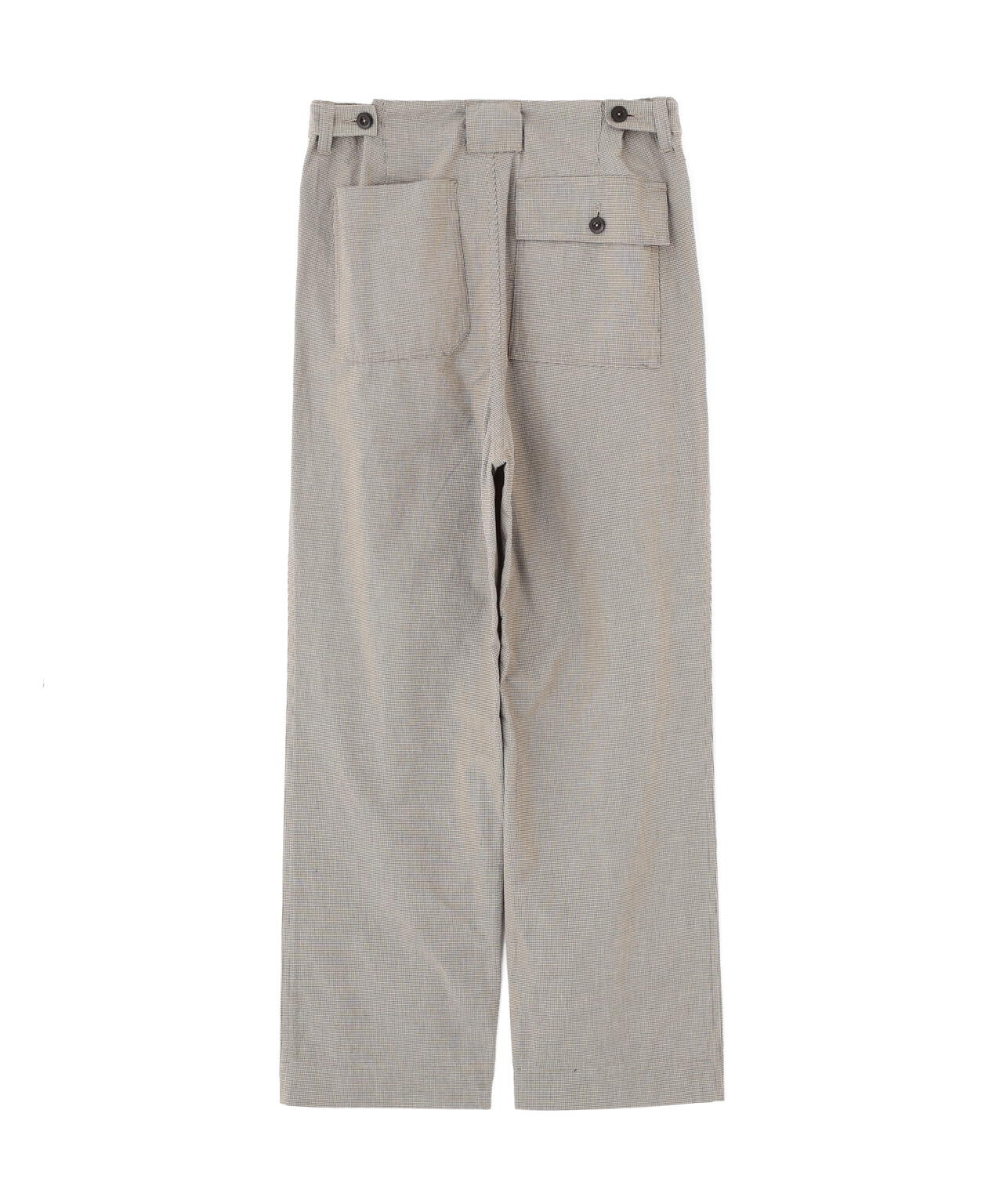 CHEF CHECK COTTON TROUSERS