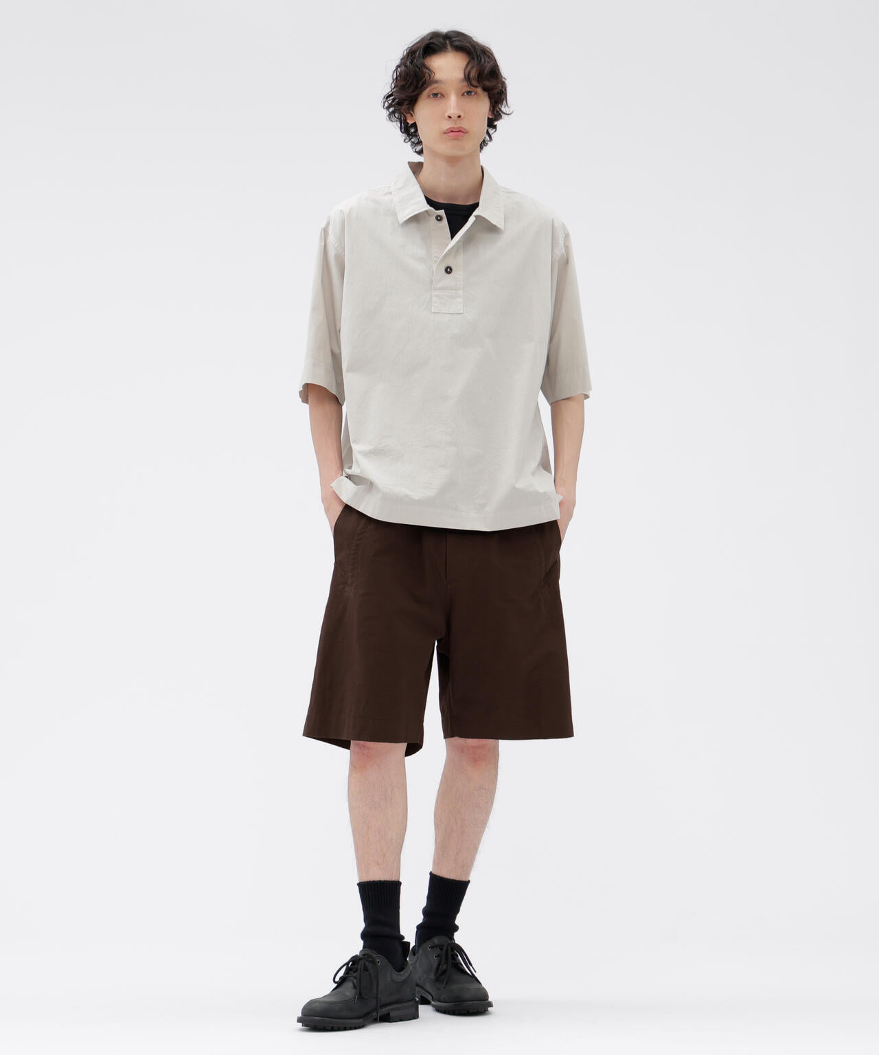 LIGHTWEIGHT COTTON NYLON TWILL TROUSERS