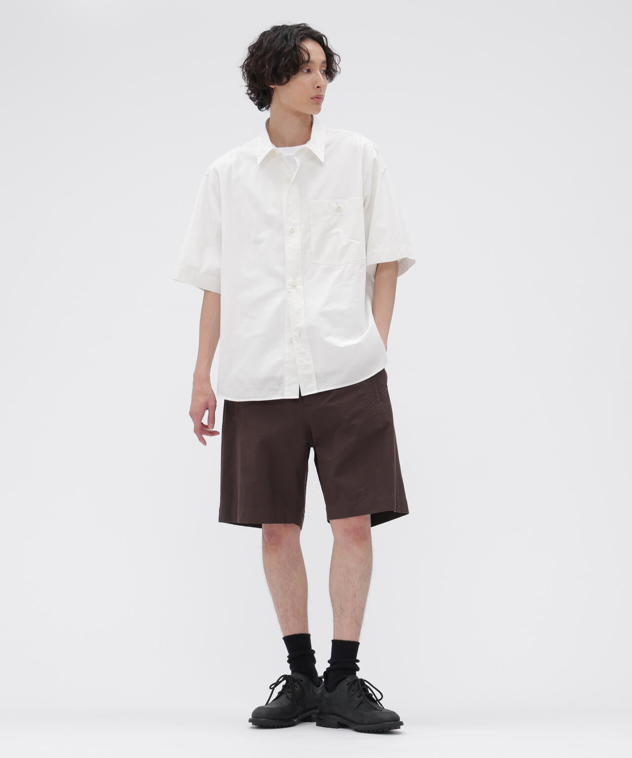 LIGHTWEIGHT COTTON NYLON TWILL TROUSERS