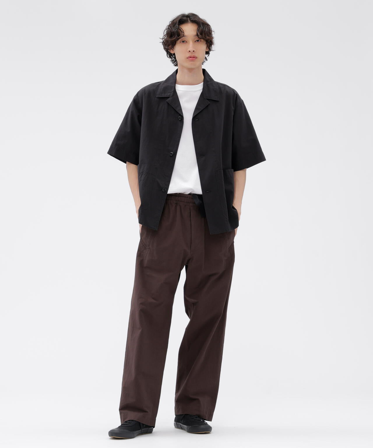 SANDED COTTON LINEN SHIRT