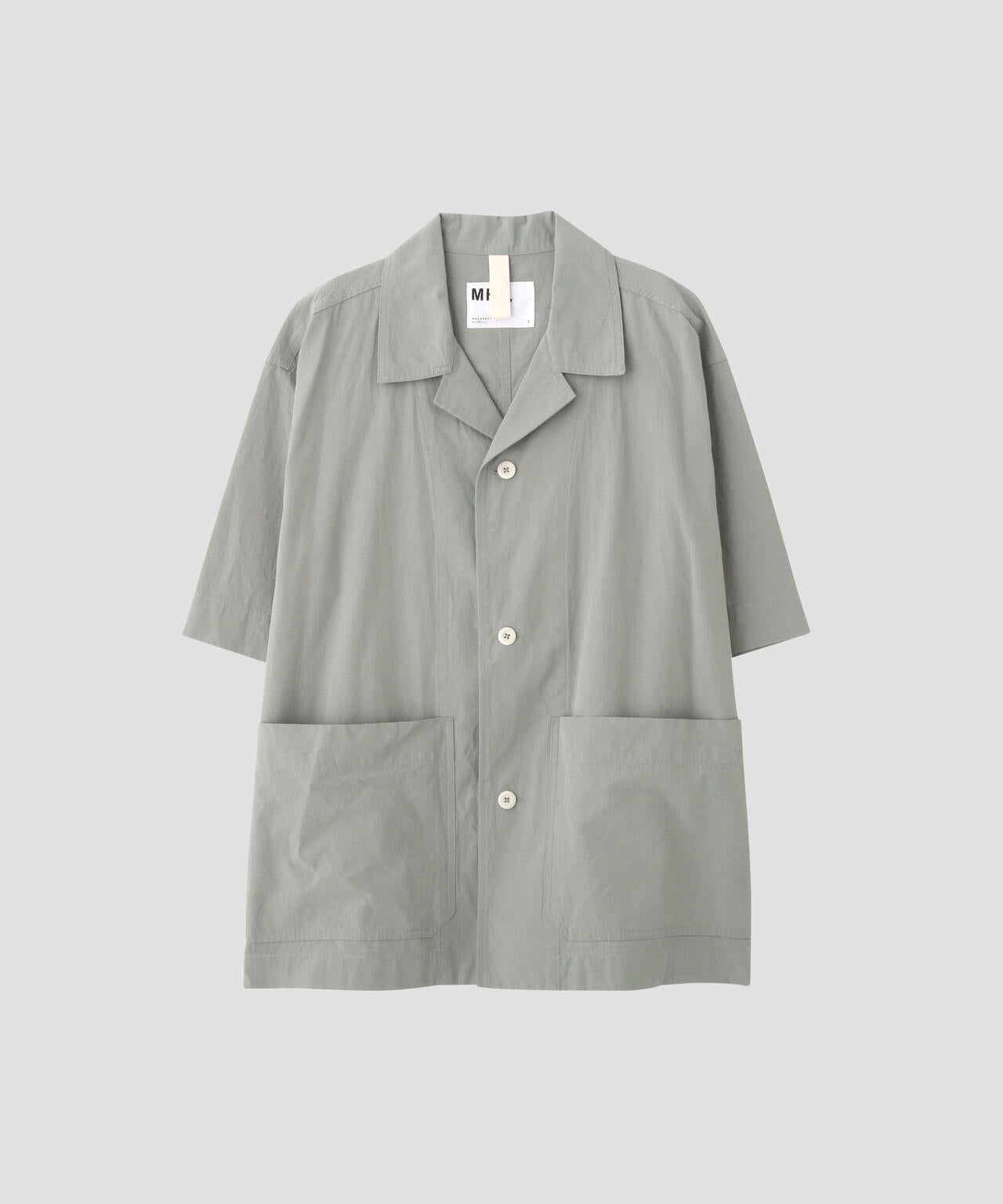 SANDED COTTON LINEN SHIRT