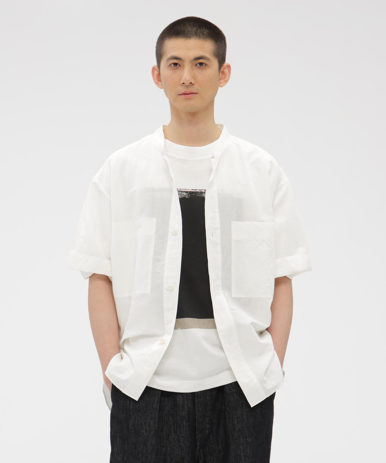 HIGH COUNT DRY COTTON LINEN SHIRT