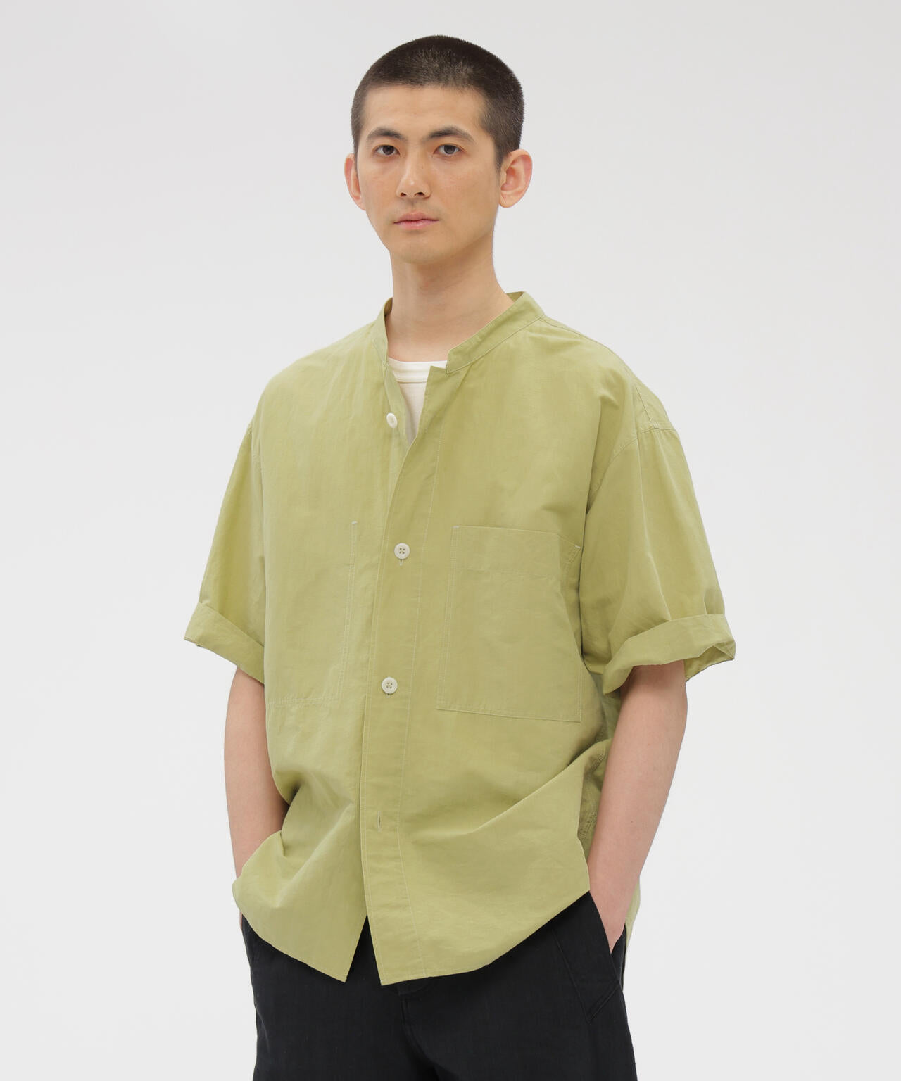 HIGH COUNT DRY COTTON LINEN SHIRT