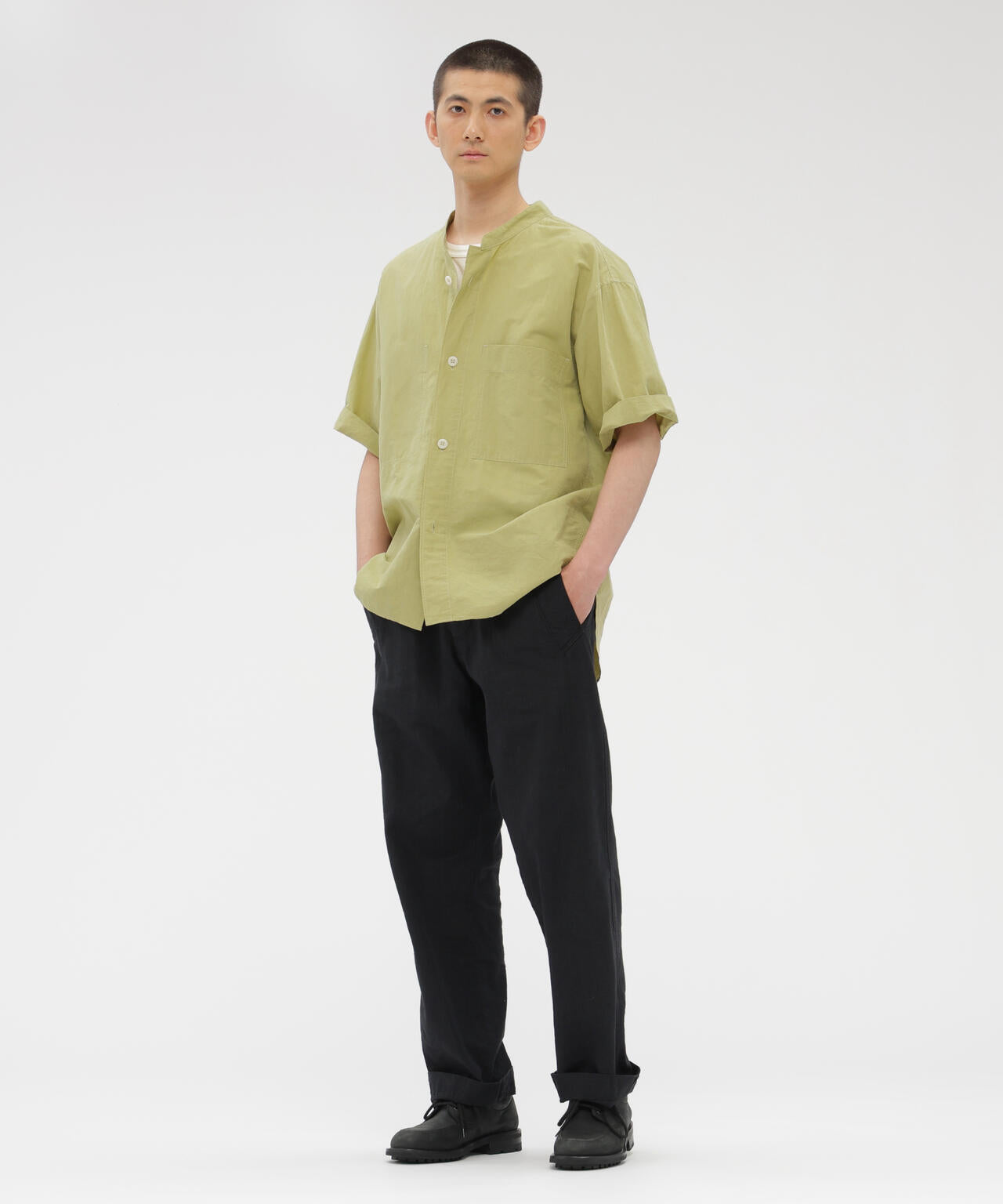 HIGH COUNT DRY COTTON LINEN SHIRT
