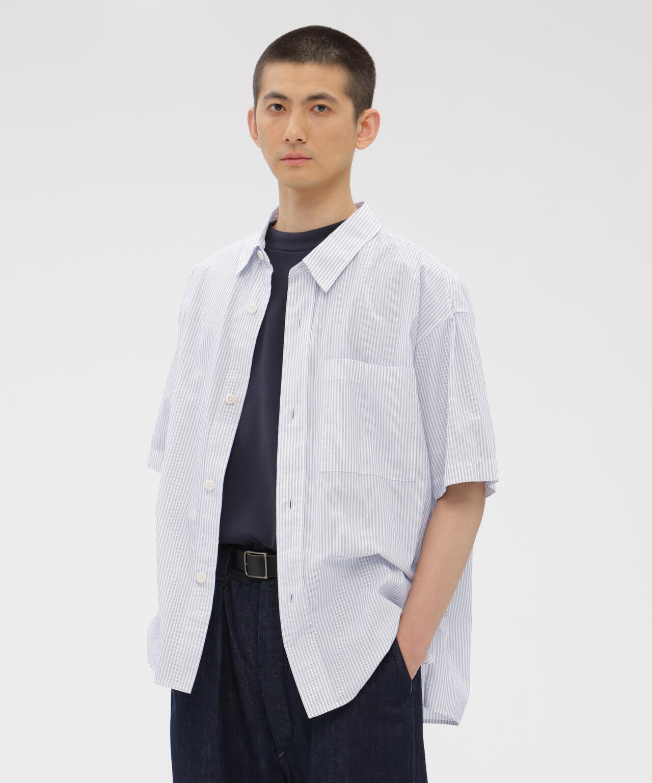 YARN DYED COTTON VOILE SHIRT