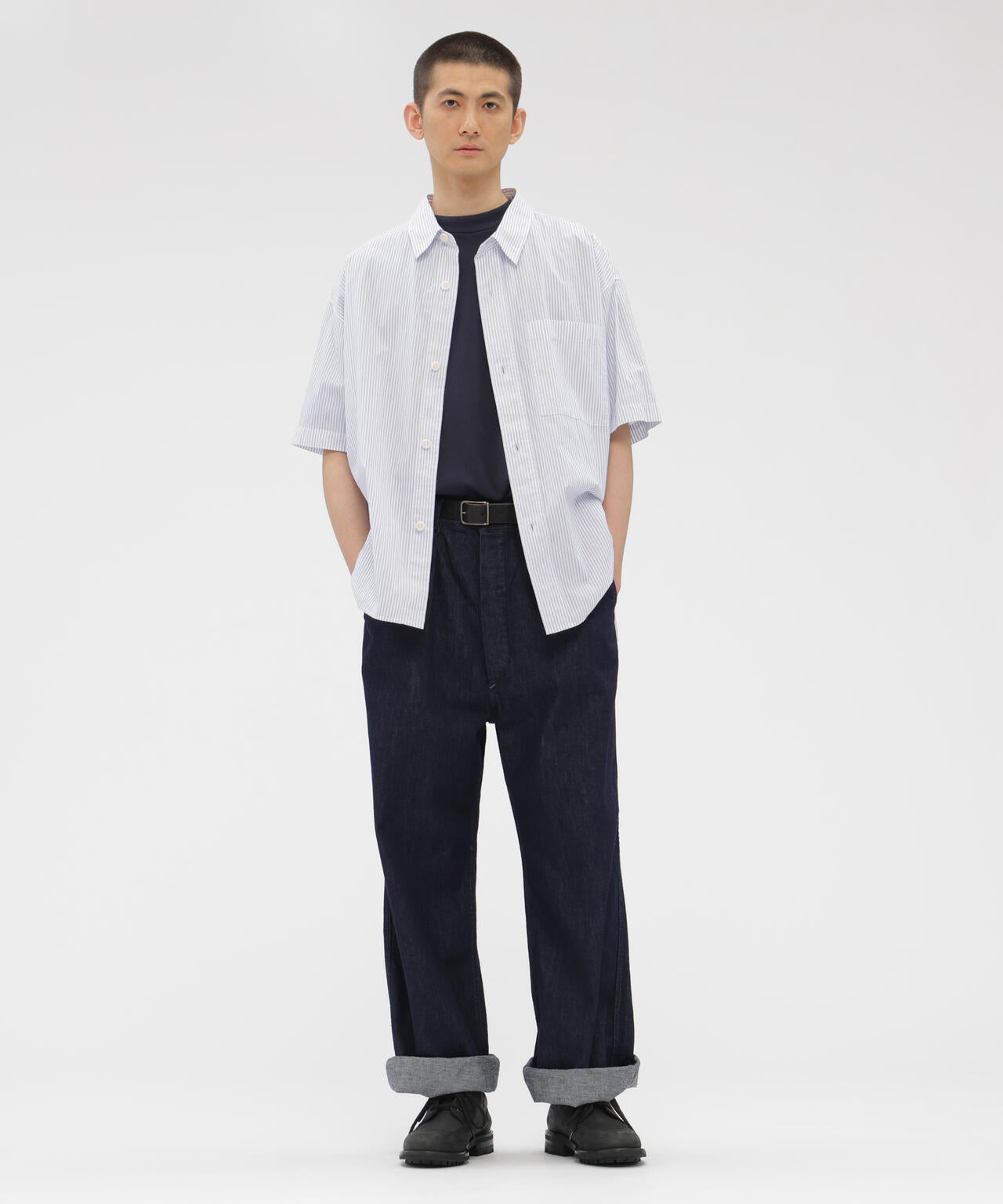 YARN DYED COTTON VOILE SHIRT