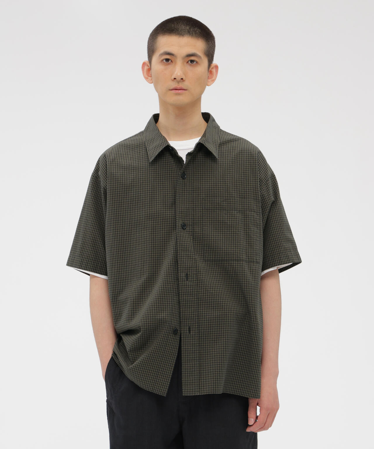 YARN DYED COTTON VOILE SHIRT
