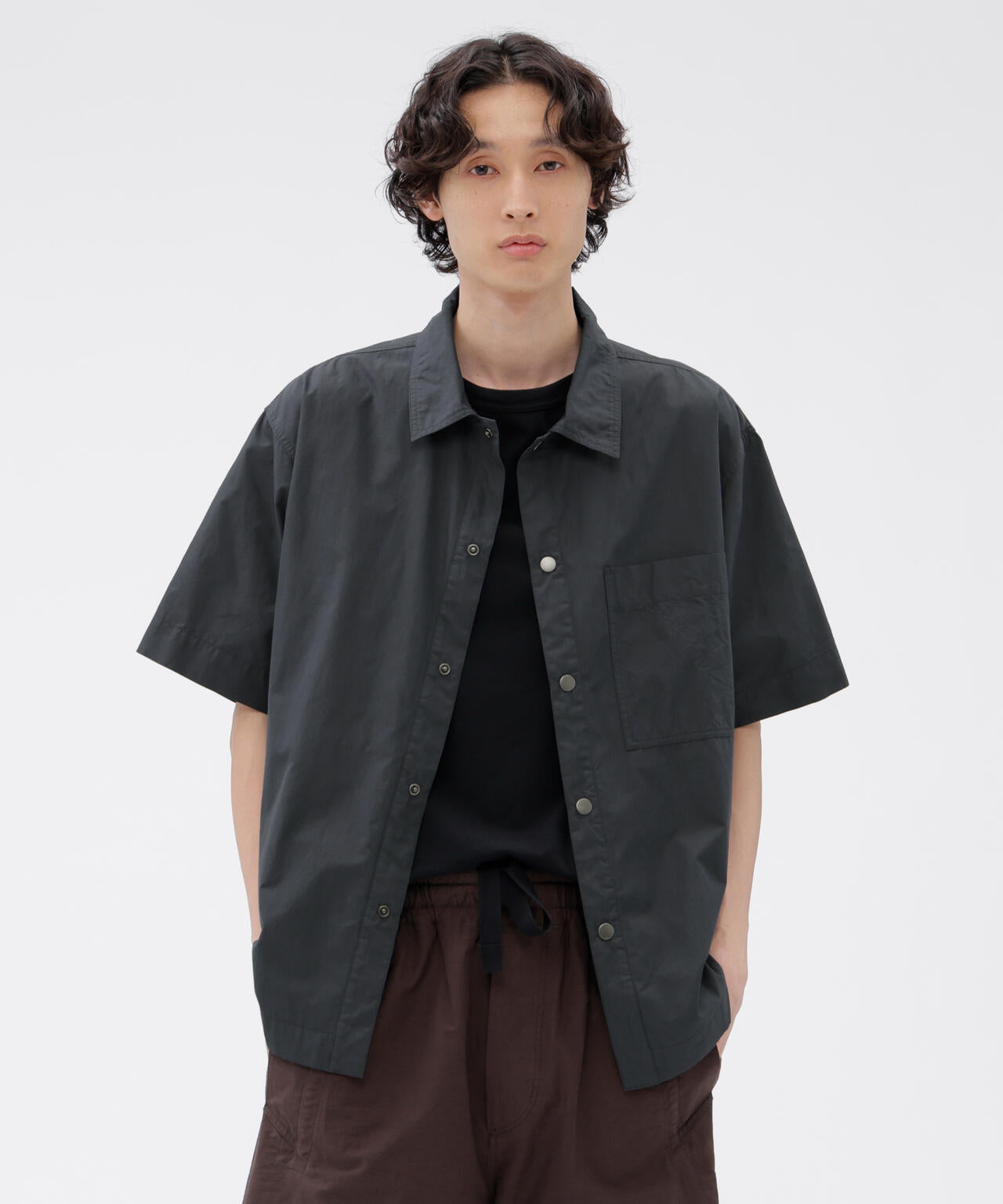 COTTON NYLON VOILE POPLIN SHIRT