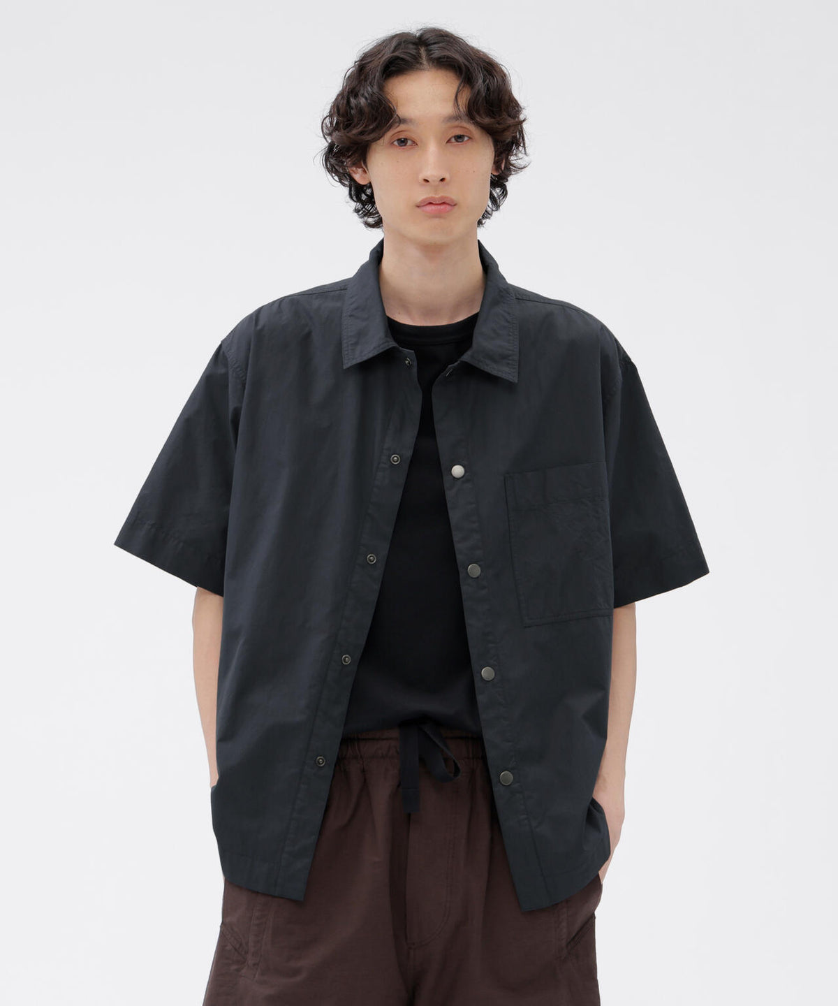 COTTON NYLON VOILE POPLIN SHIRT