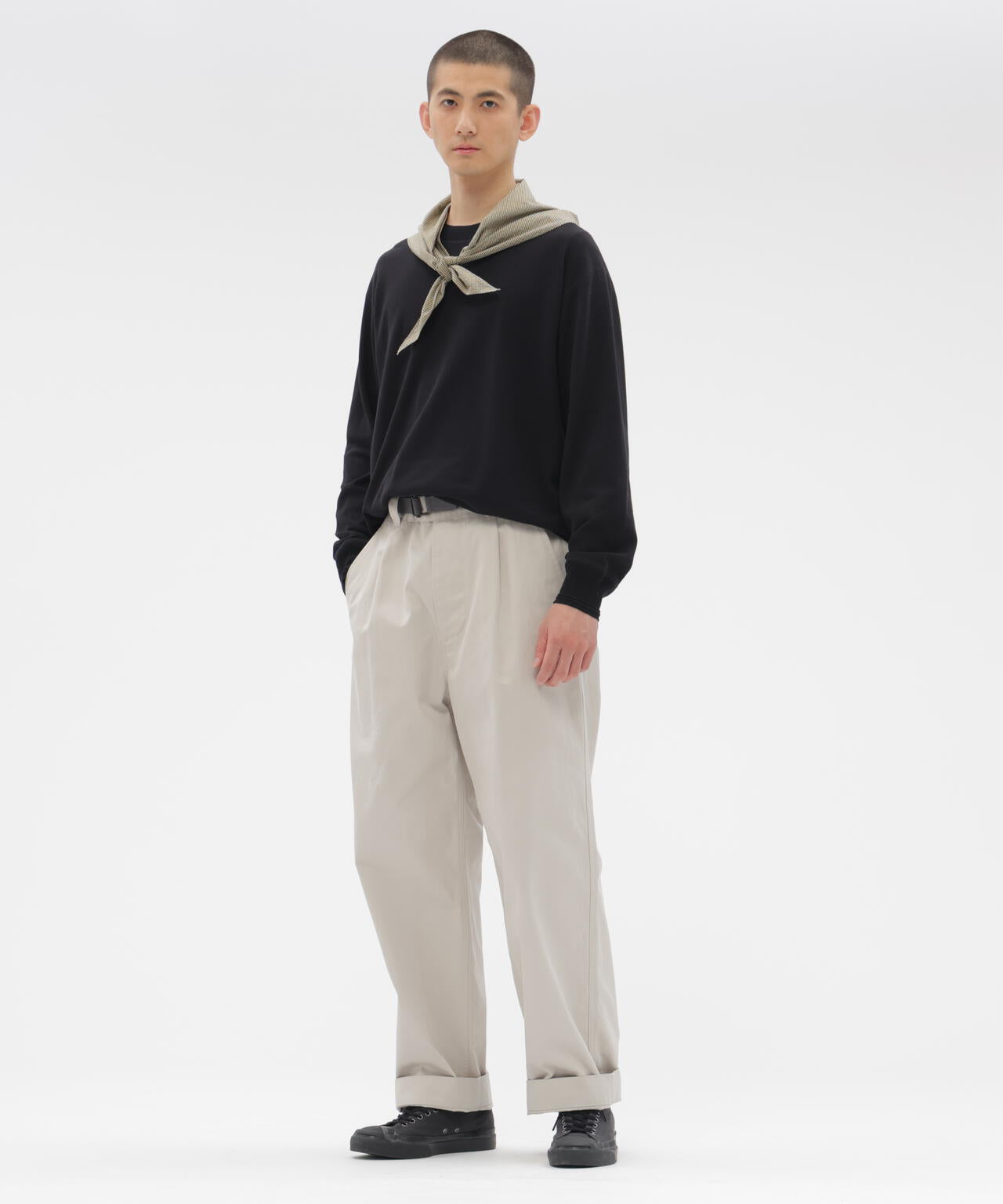 FINE COTTON RIB JERSEY TOP
