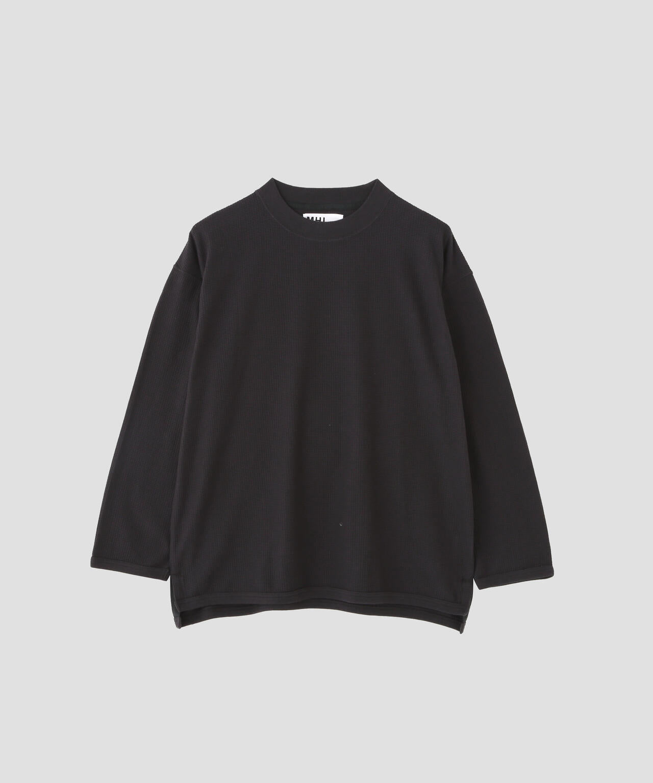 COTTON JERSEY MESH TOP