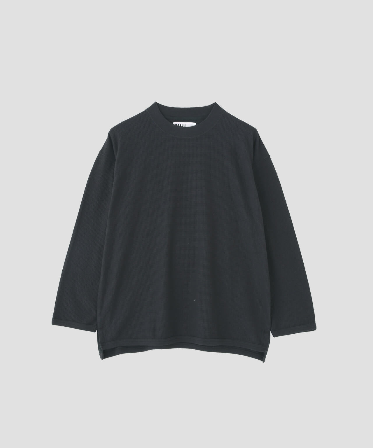 COTTON JERSEY MESH TOP