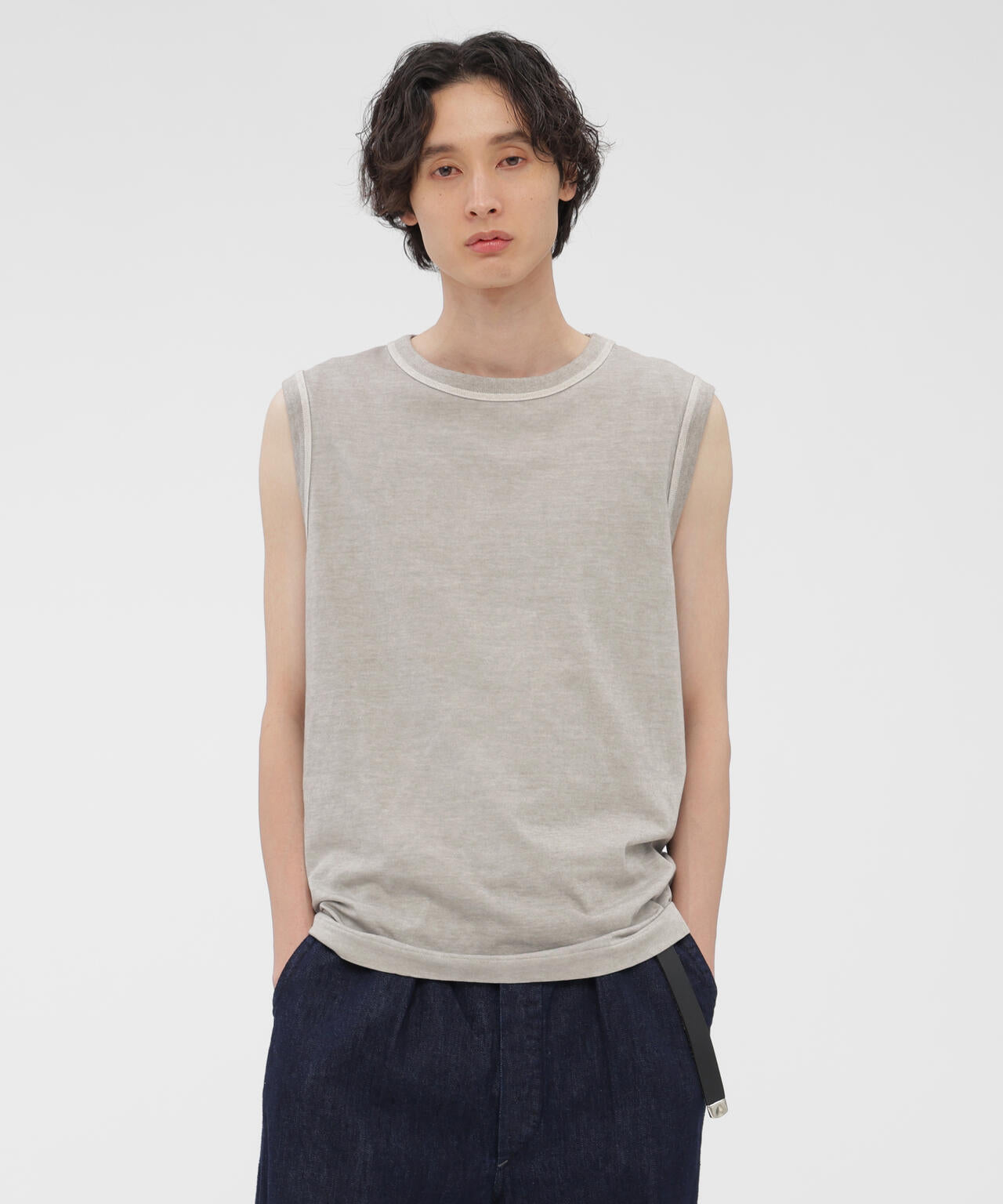 GARMENT DYE BASIC JERSEY TOP