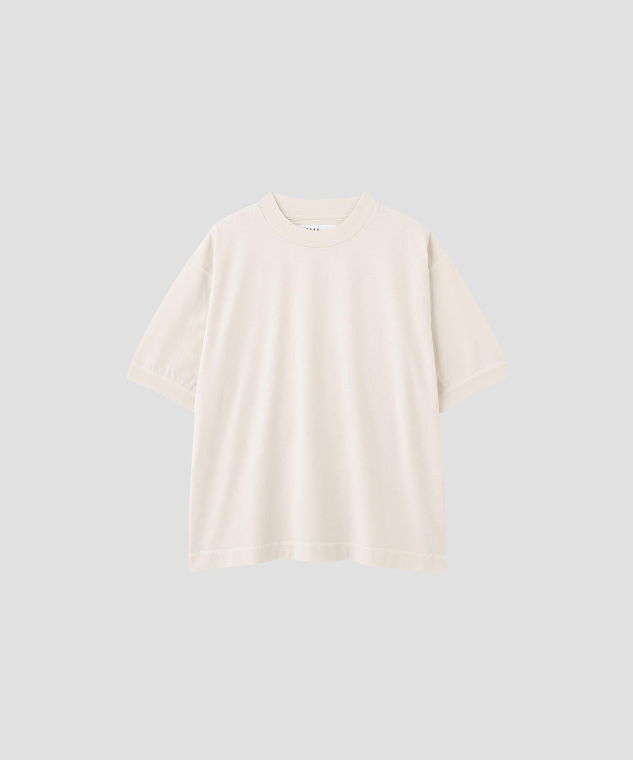 GARMENT DYED TOUGH COTTON LINEN JERSEY TOP