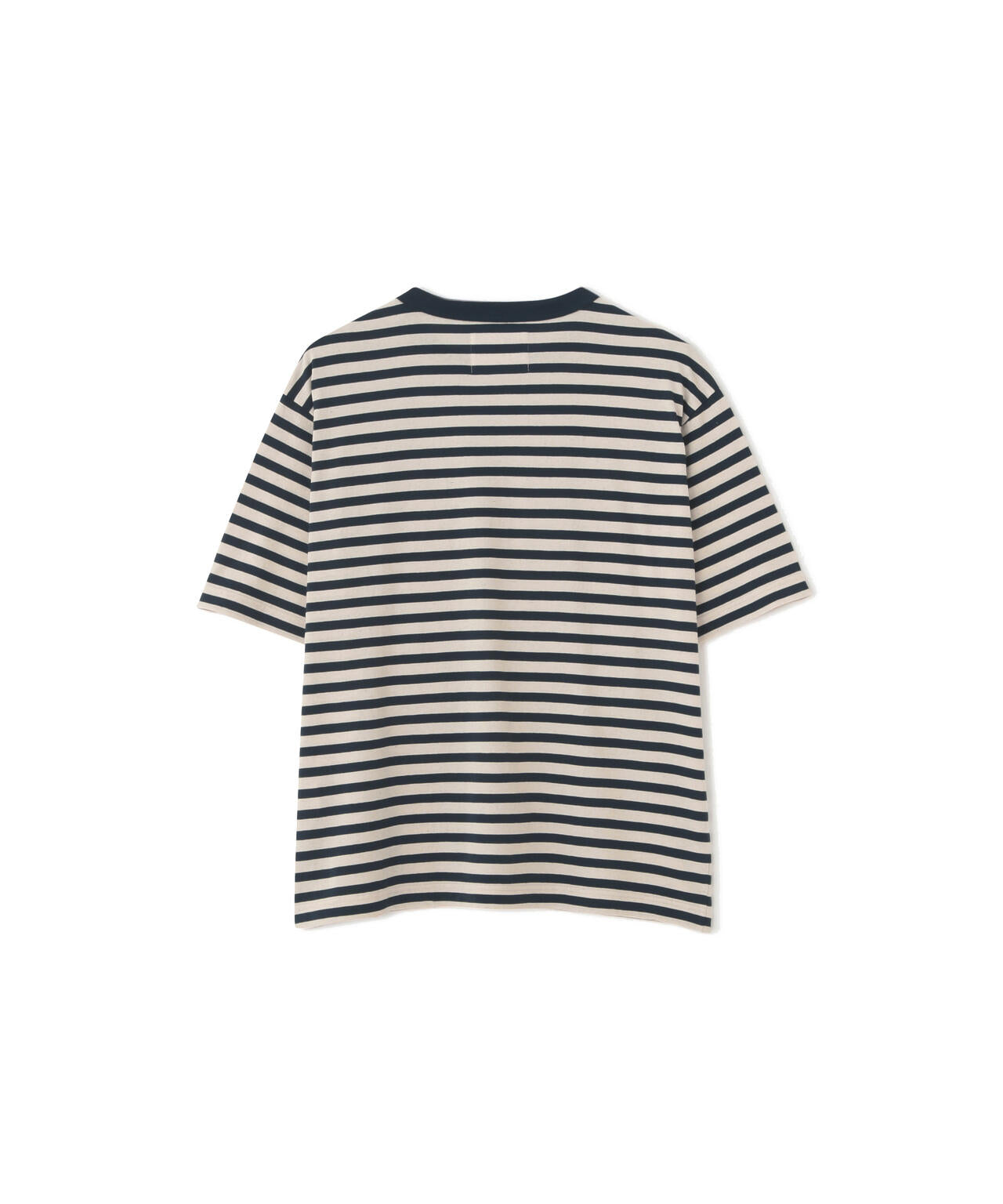 COTTON LINEN STRIPE JERSEY TOP