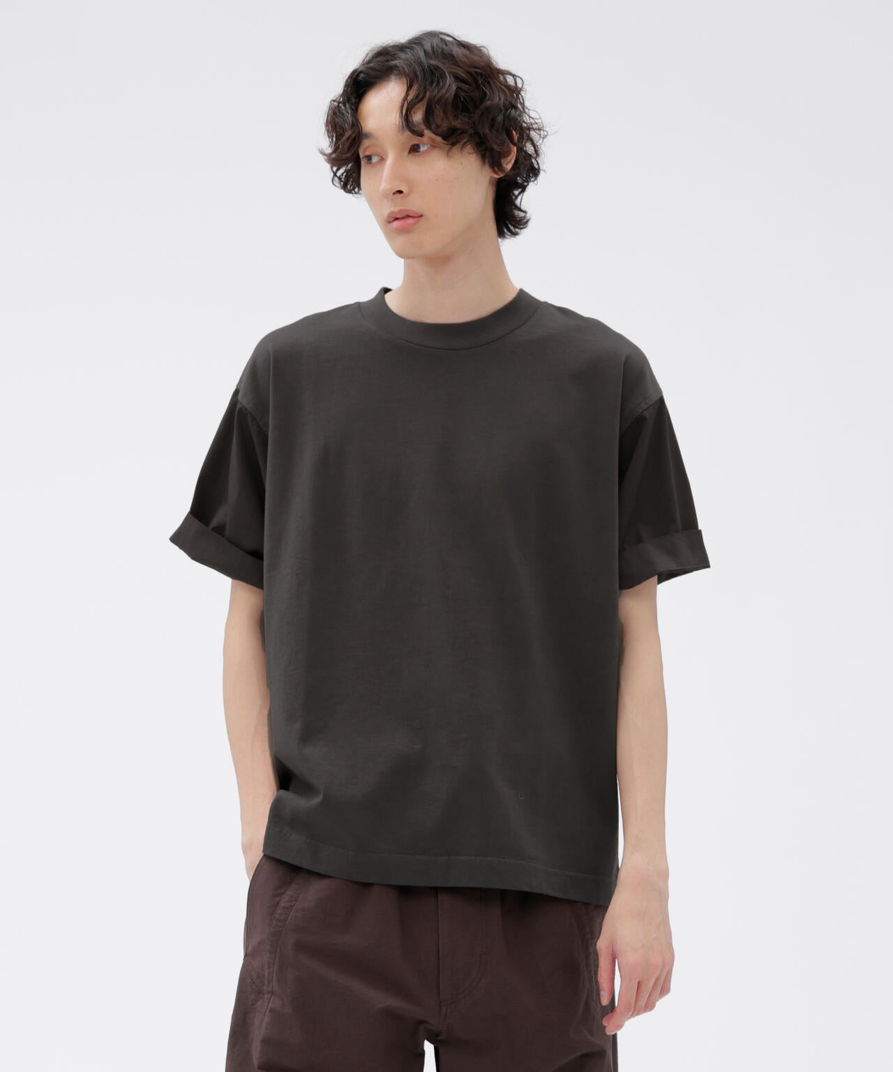 GARMENT DYE COTTON JERSEY TOP