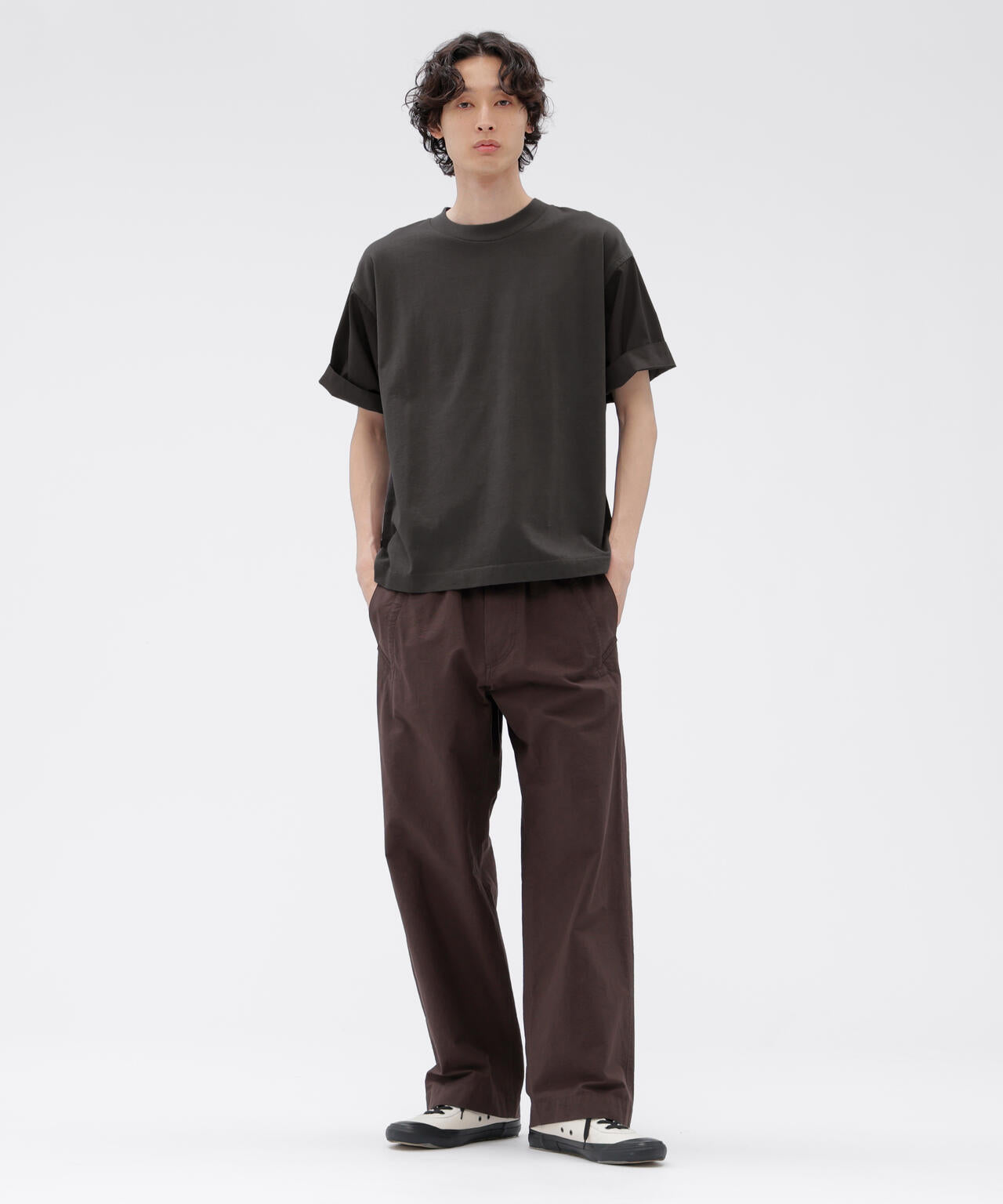 GARMENT DYE COTTON JERSEY TOP