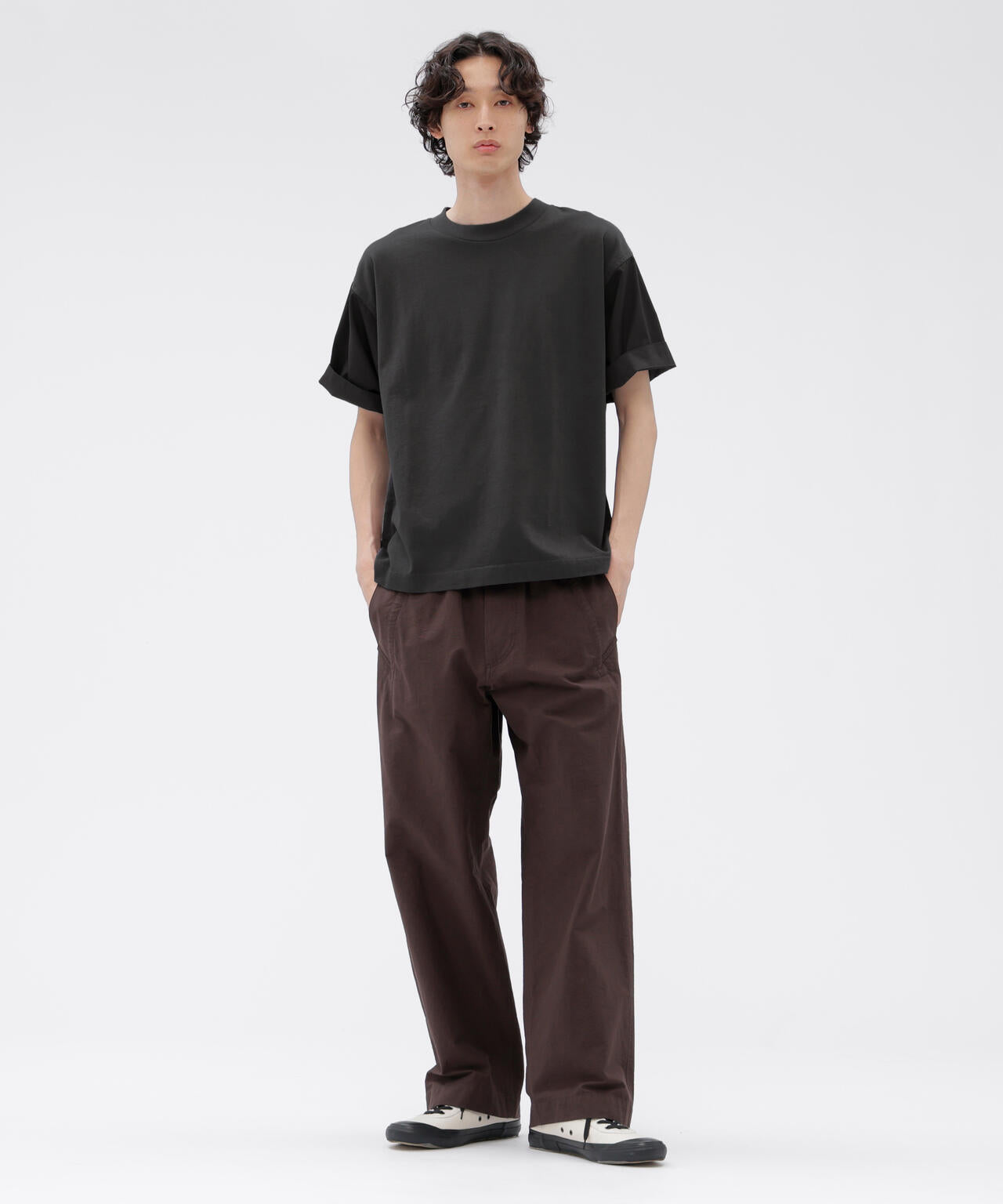 GARMENT DYE COTTON JERSEY TOP