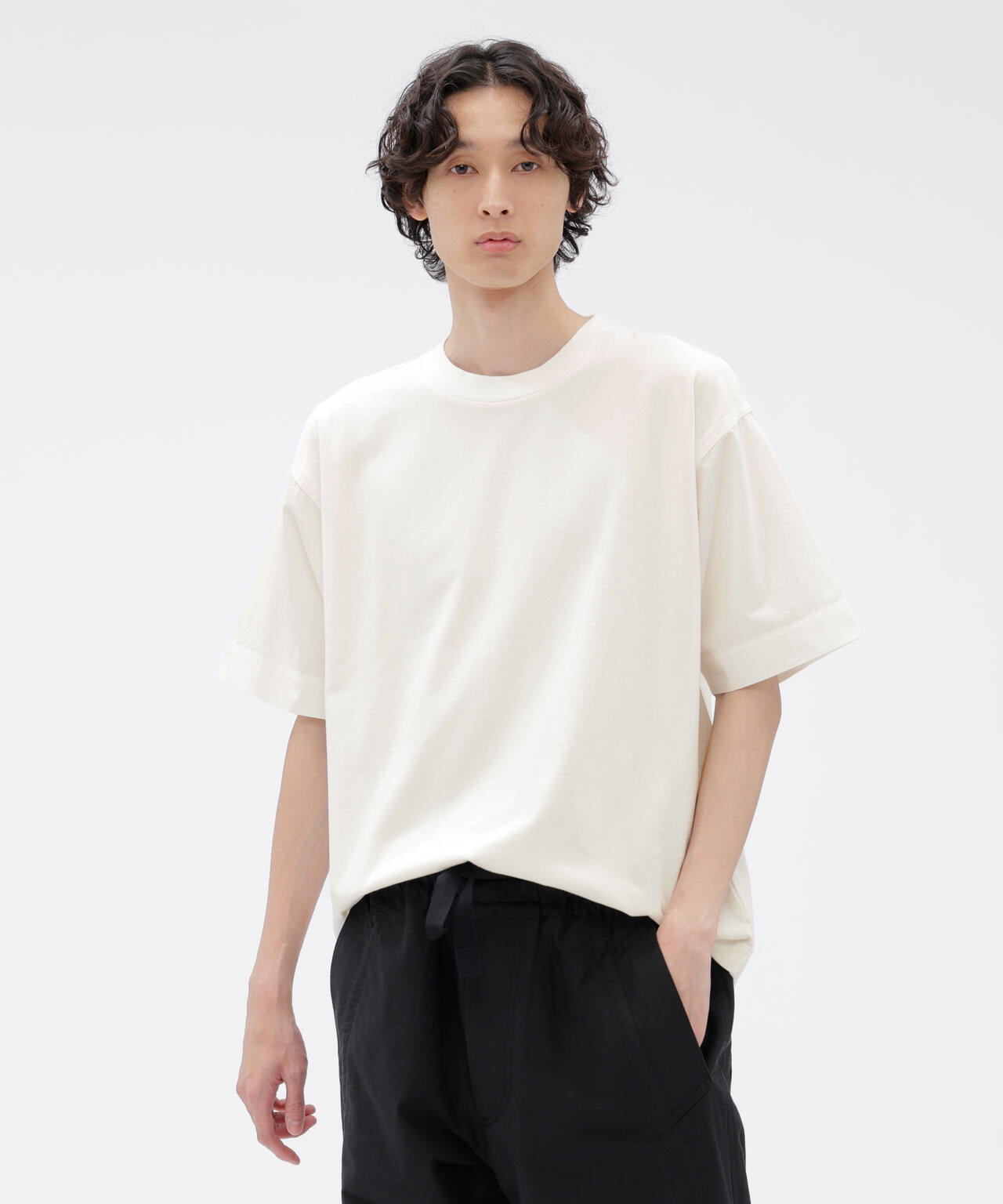 GARMENT DYE COTTON JERSEY TOP