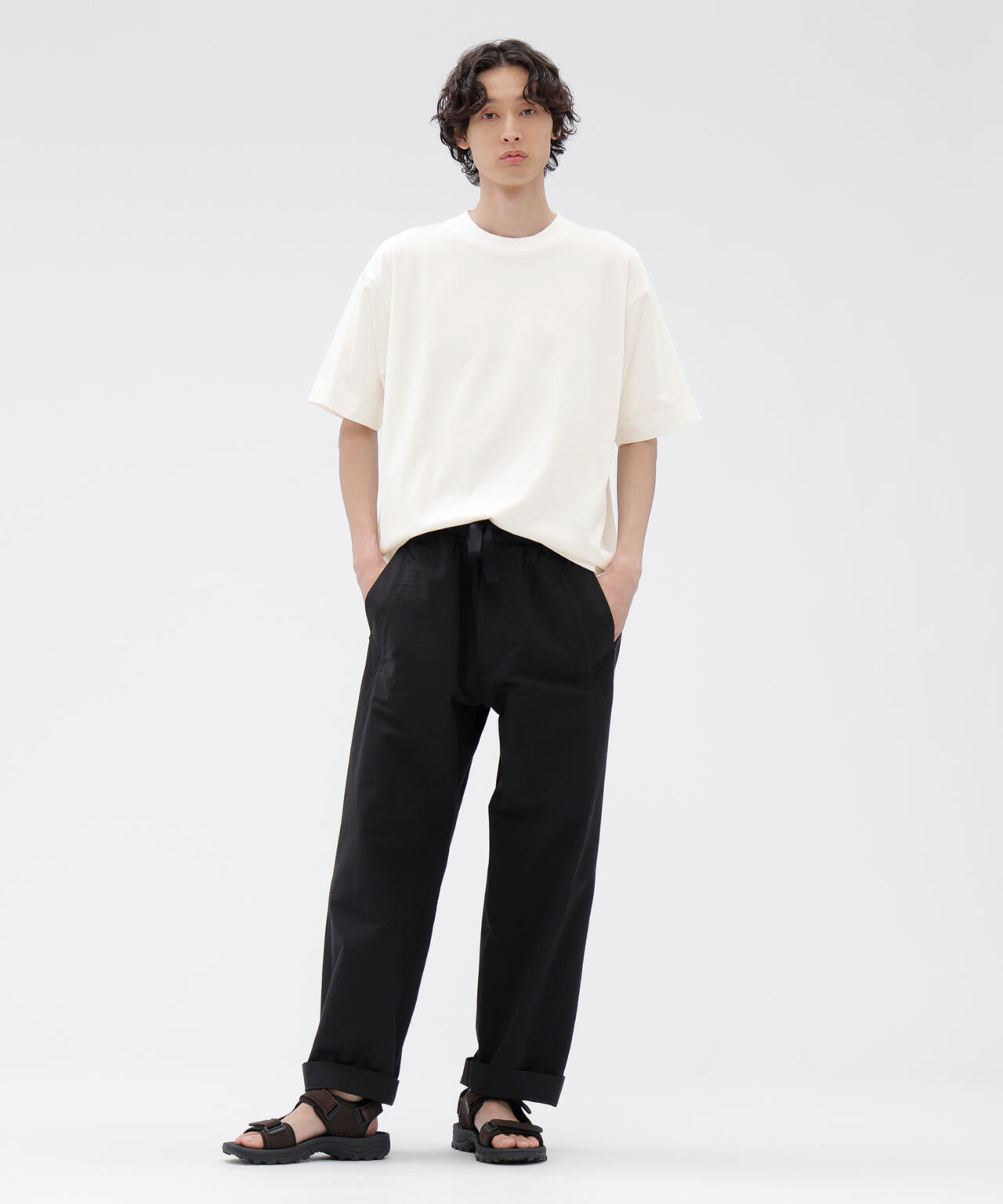GARMENT DYE COTTON JERSEY TOP