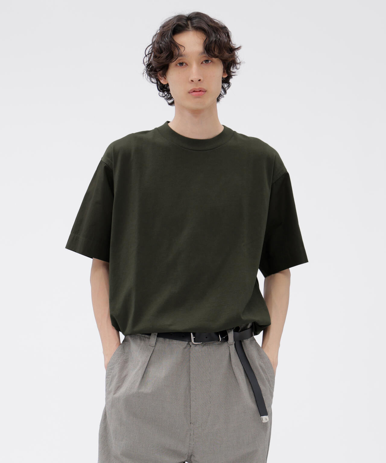 GARMENT DYE COTTON JERSEY TOP