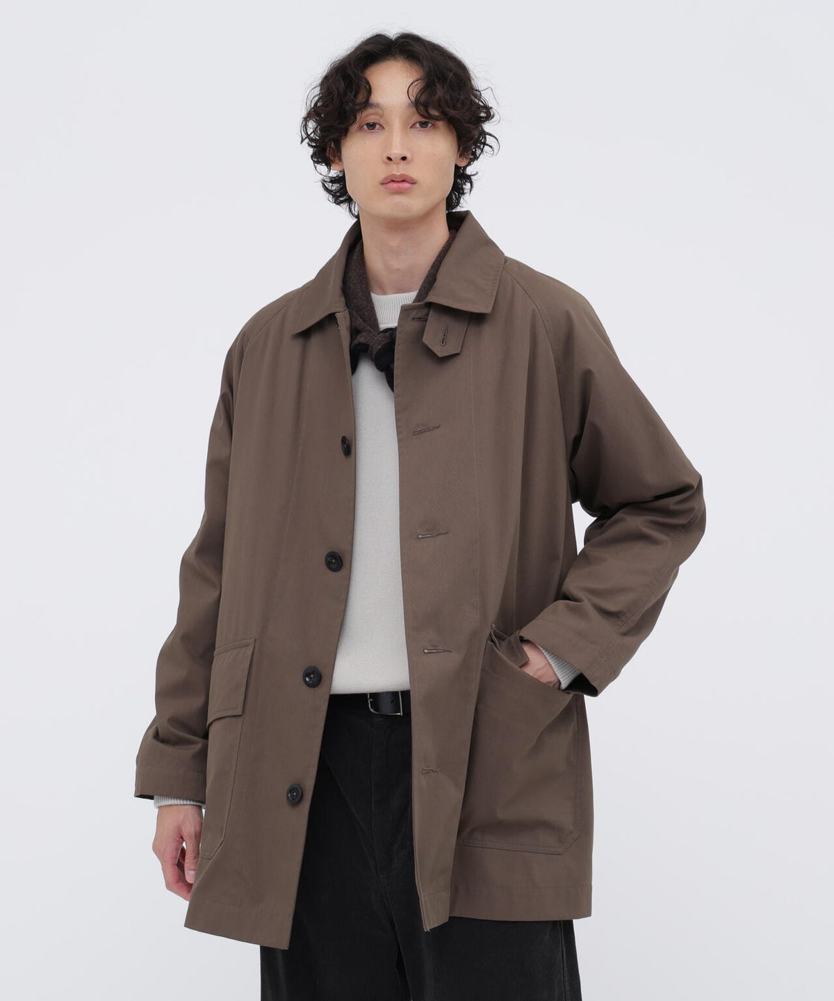 DRY COTTON NYLON OXFORD COAT