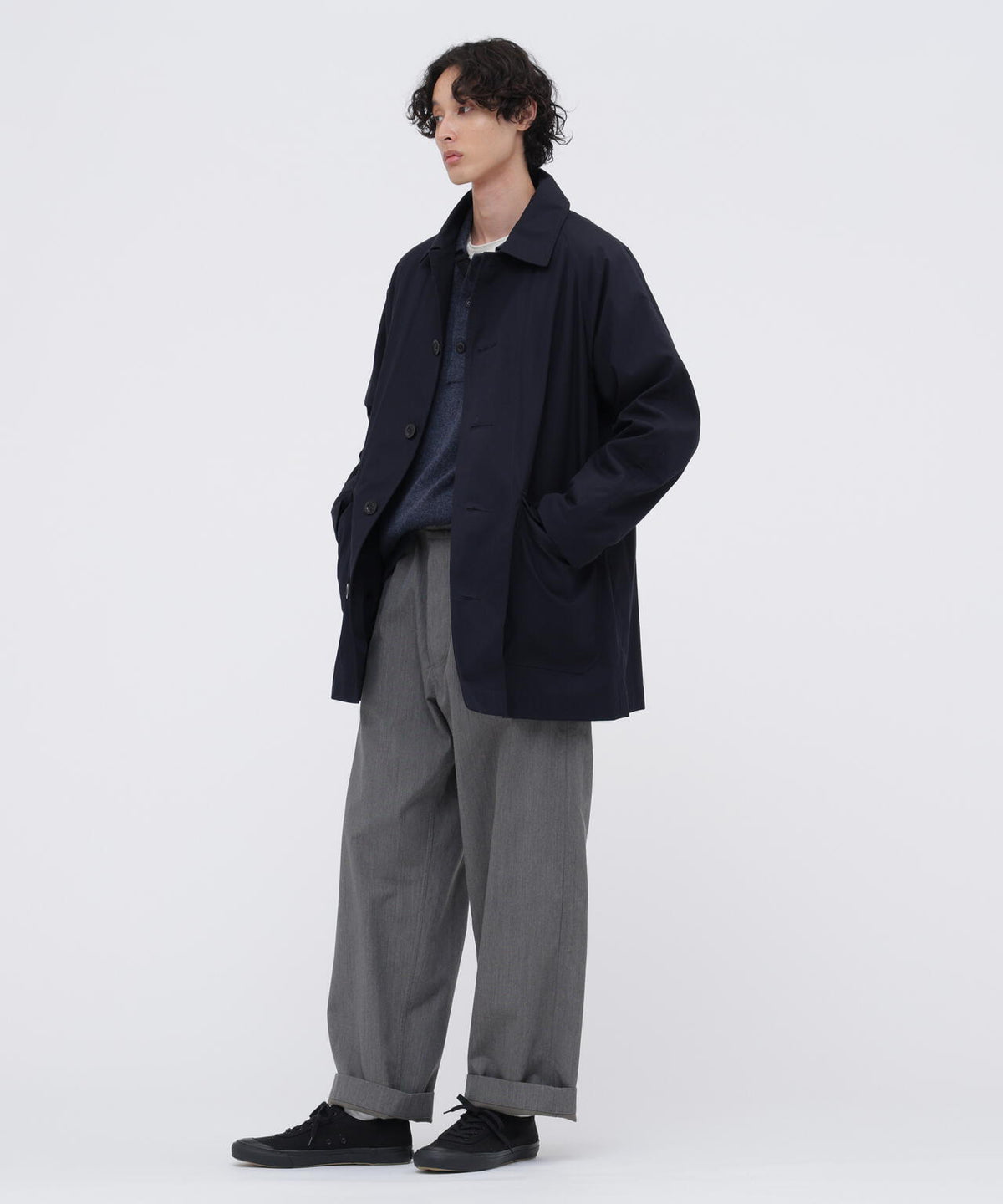 DRY COTTON NYLON OXFORD COAT
