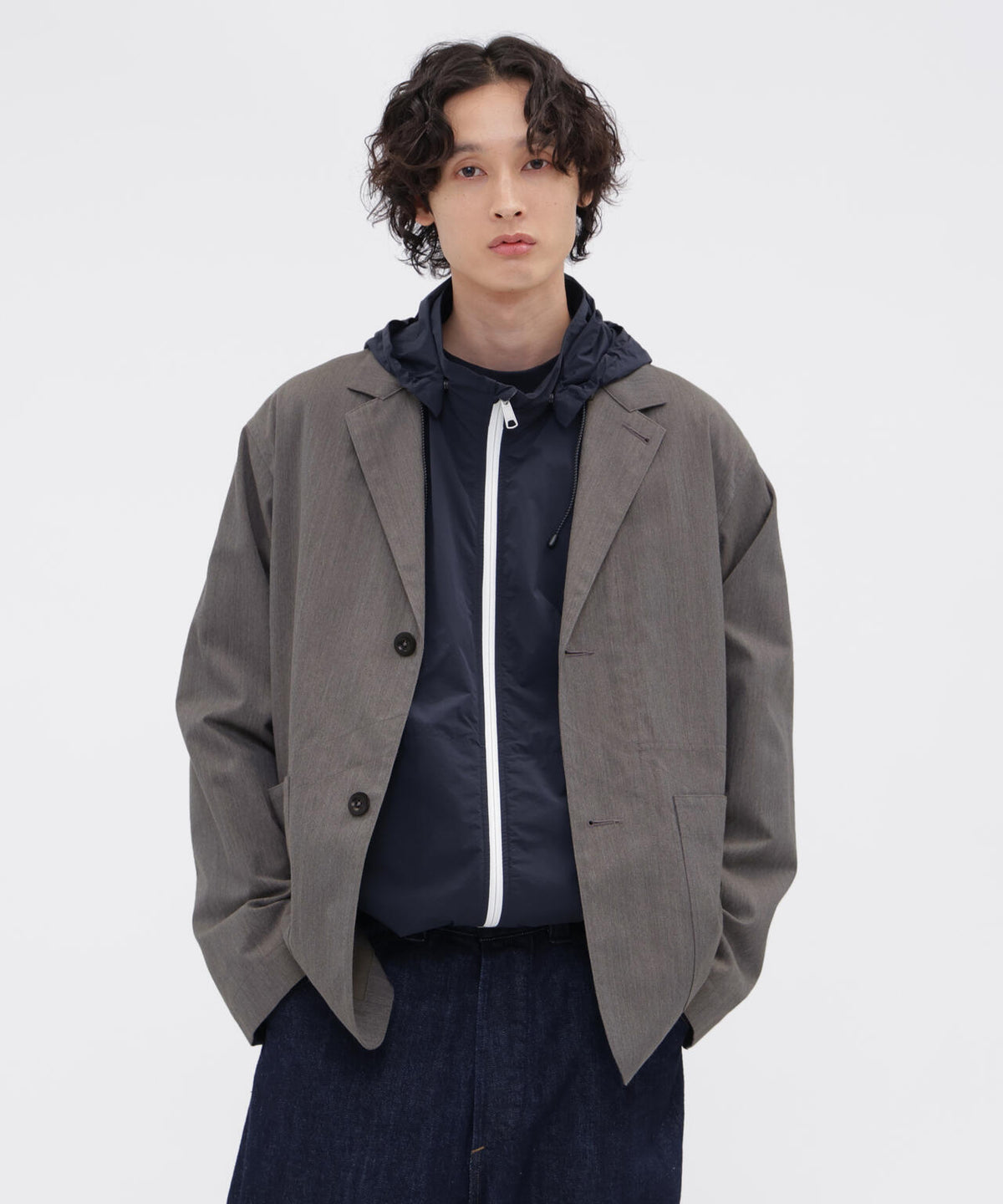 WOOL COTTON TWILL JACKET