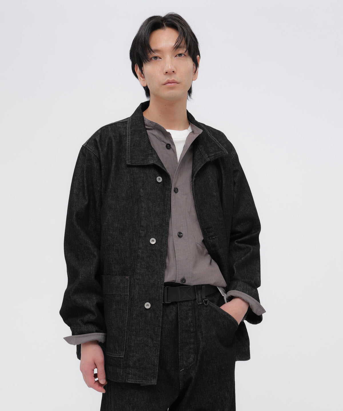 CANTON BLACK DENIM BLOUSON