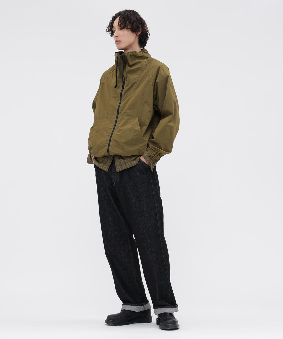 COTTON NYLON PLAINWEAVE BLOUSON