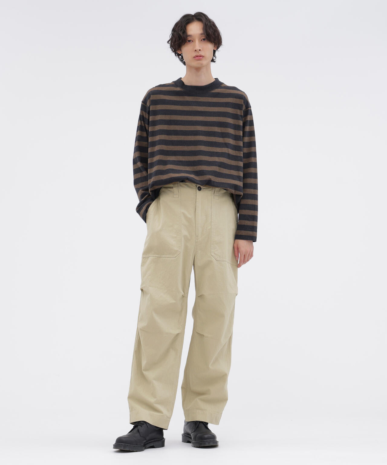 COTTON LINEN TINY RIPSTOP TROUSERS