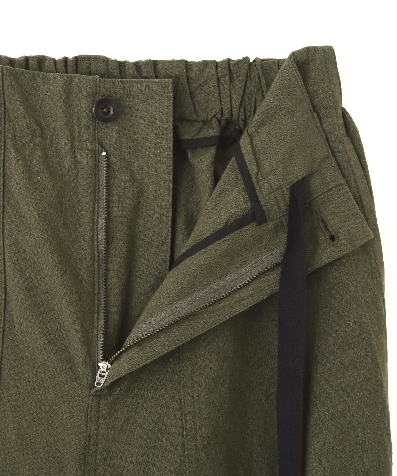 COTTON LINEN TINY RIPSTOP TROUSERS