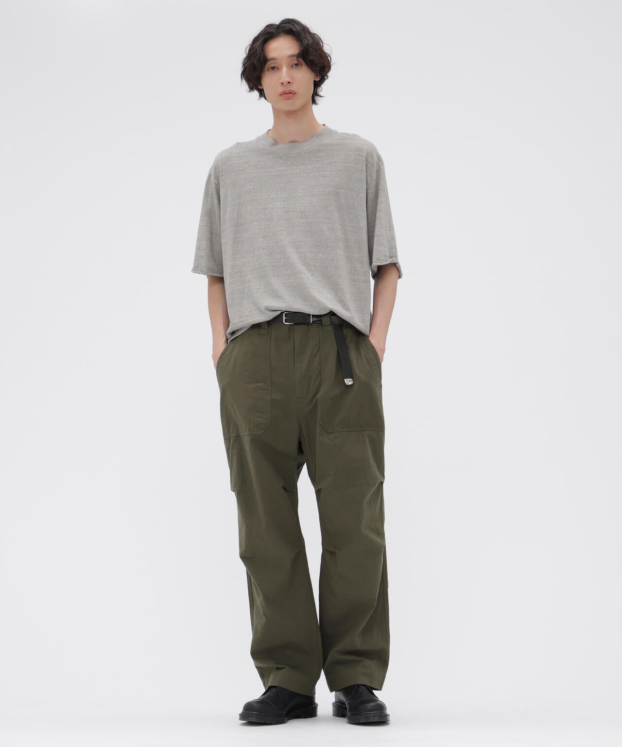 COTTON LINEN TINY RIPSTOP TROUSERS