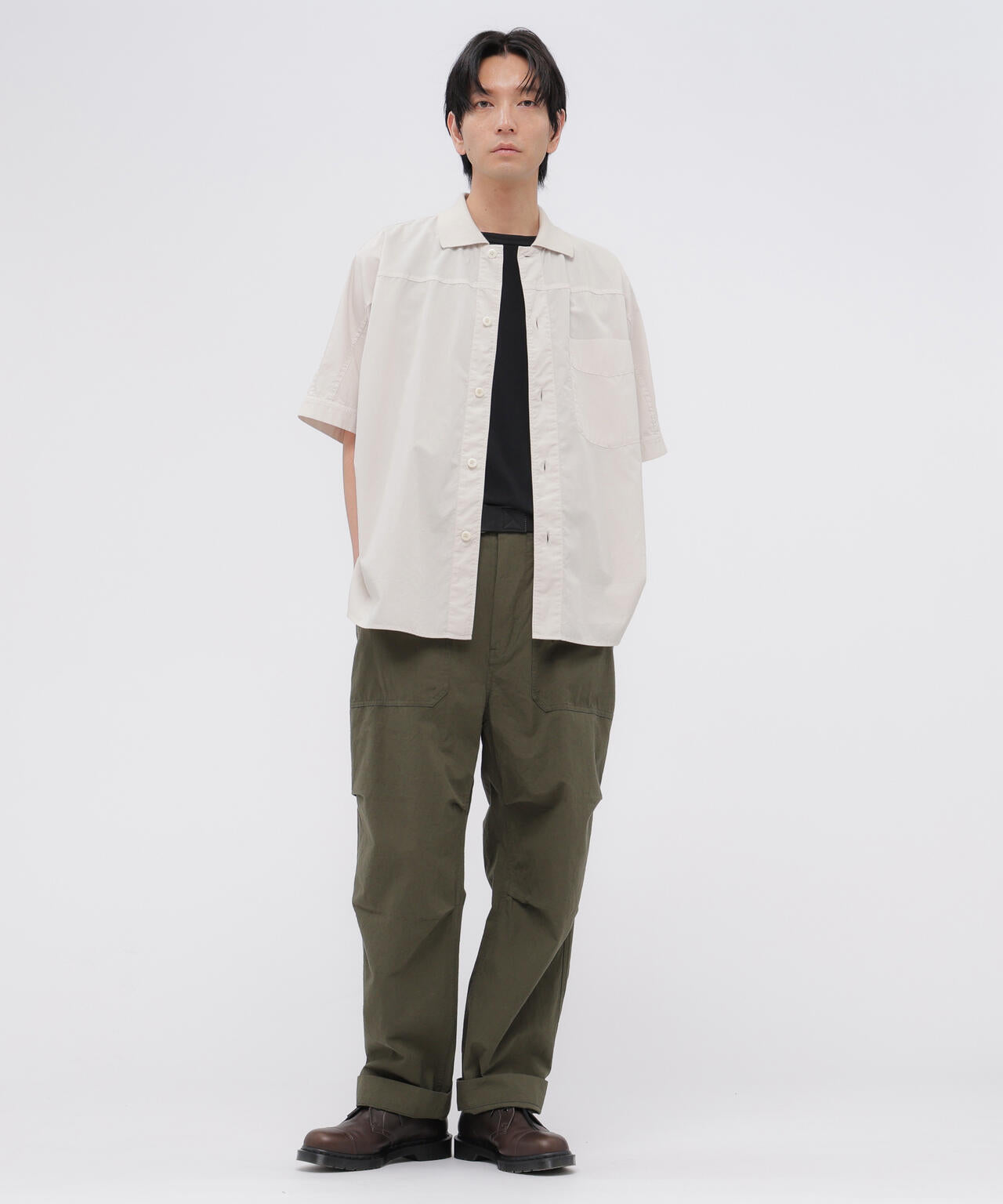 COTTON LINEN TINY RIPSTOP TROUSERS