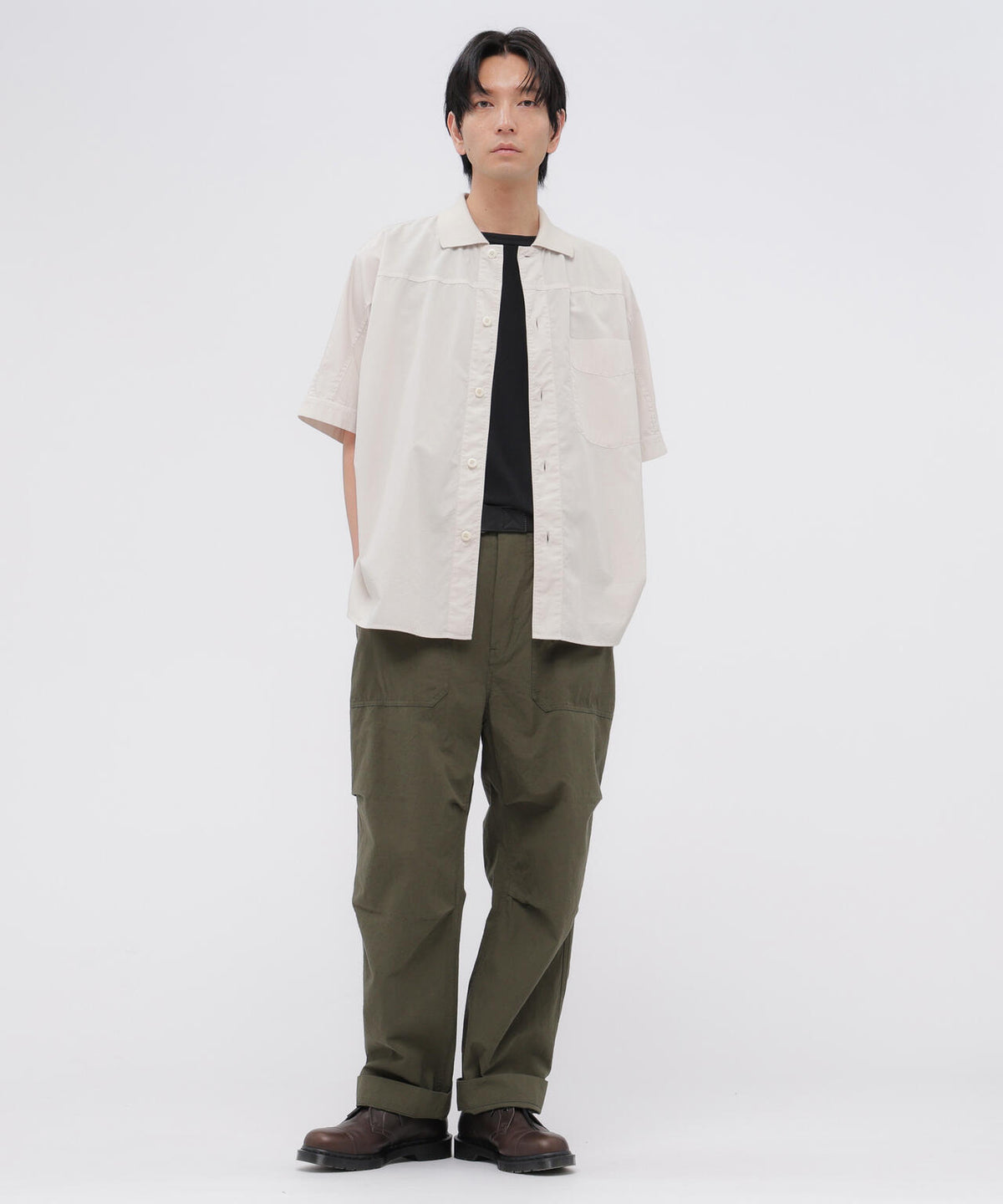 COTTON LINEN TINY RIPSTOP TROUSERS