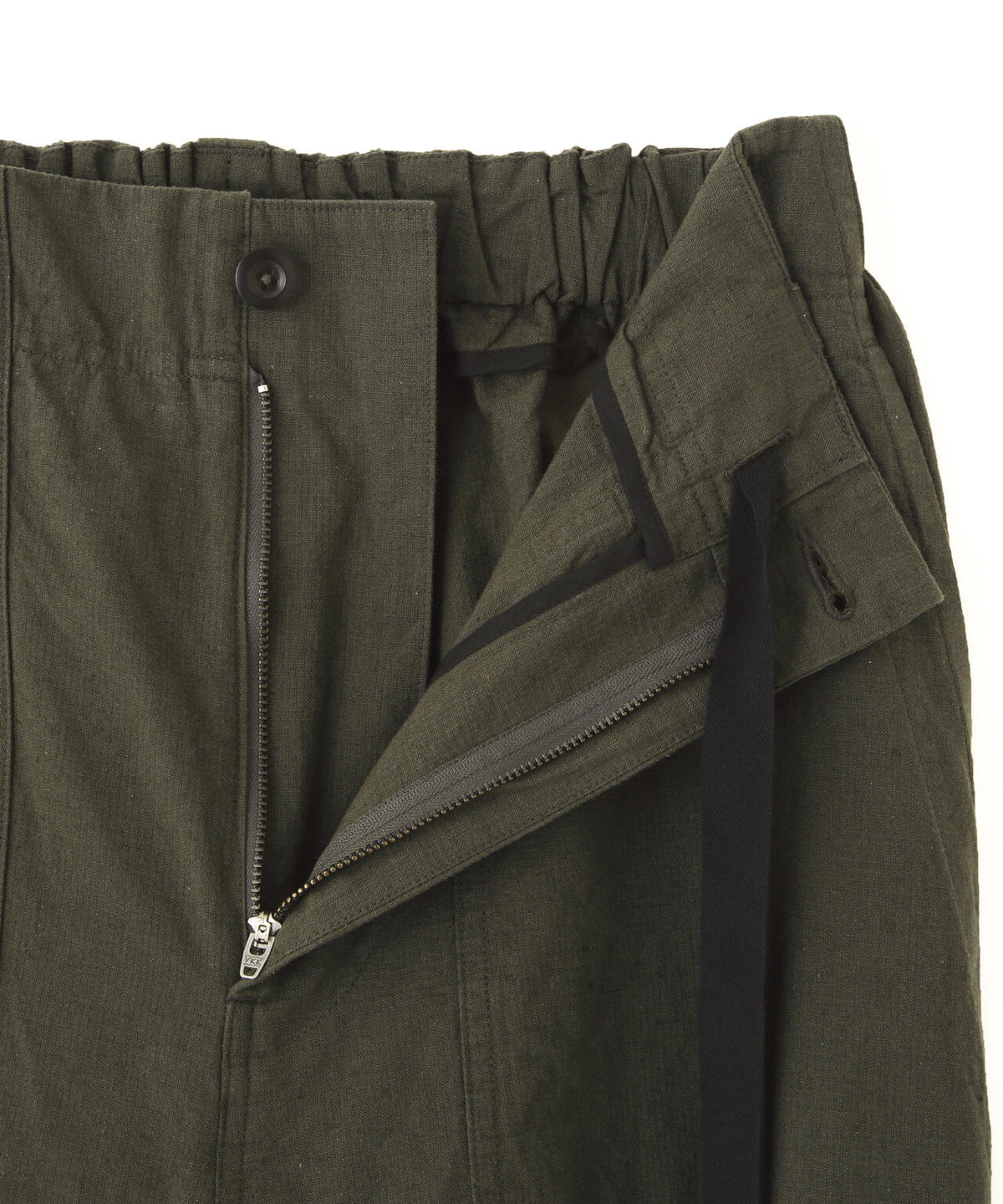 COTTON LINEN TINY RIPSTOP TROUSERS