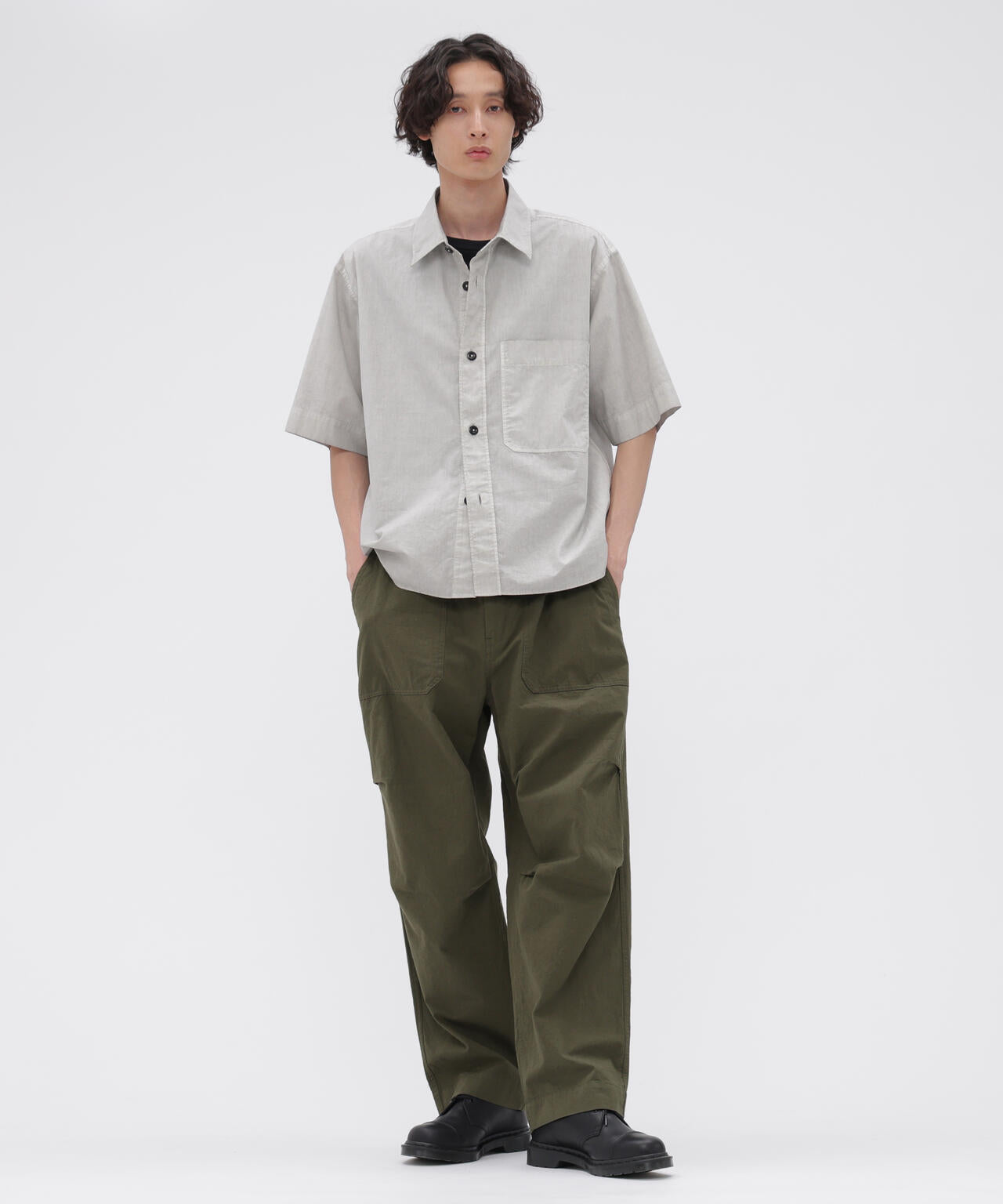 COTTON LINEN TINY RIPSTOP TROUSERS