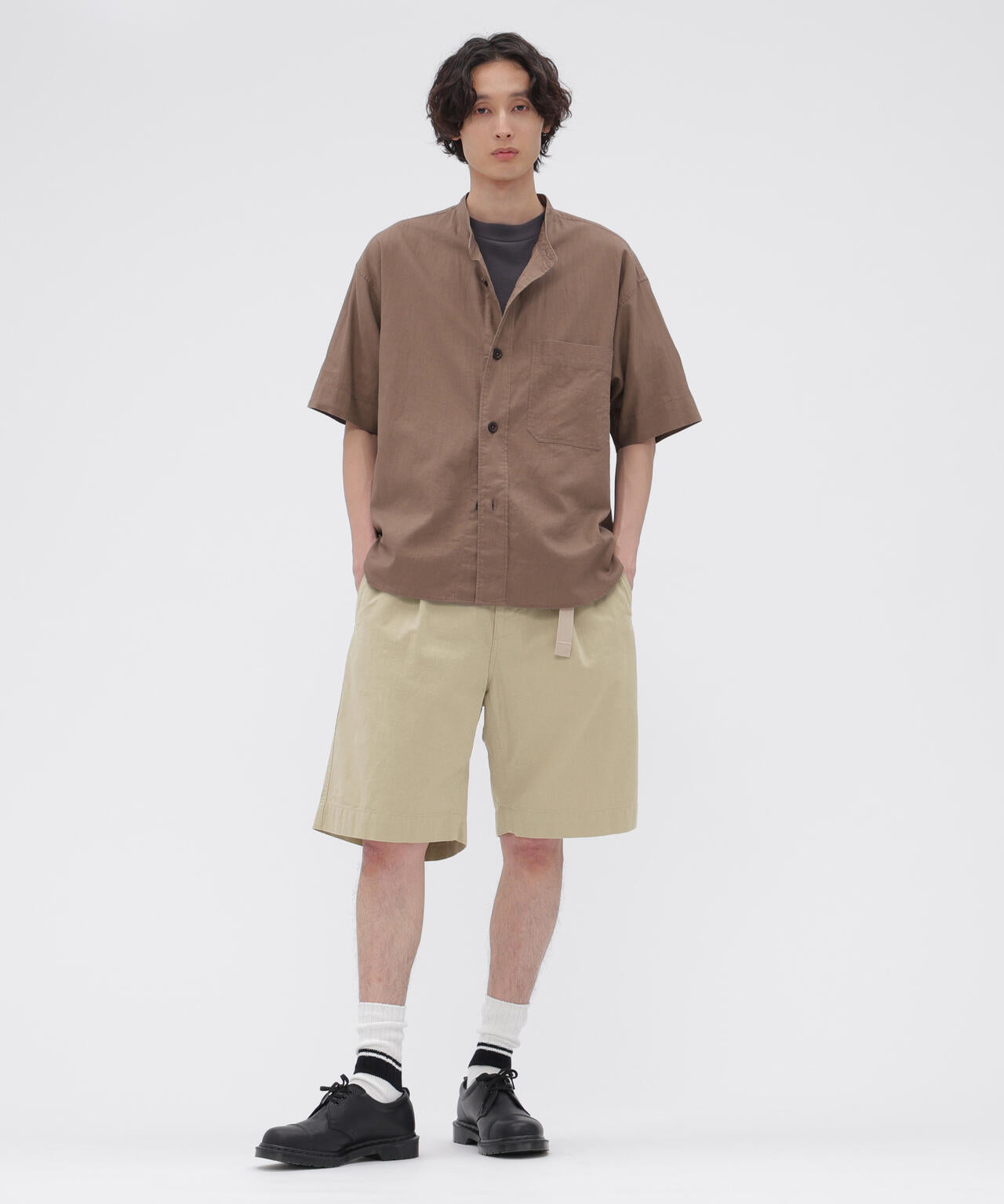 COTTON LINEN TINY RIPSTOP TROUSERS