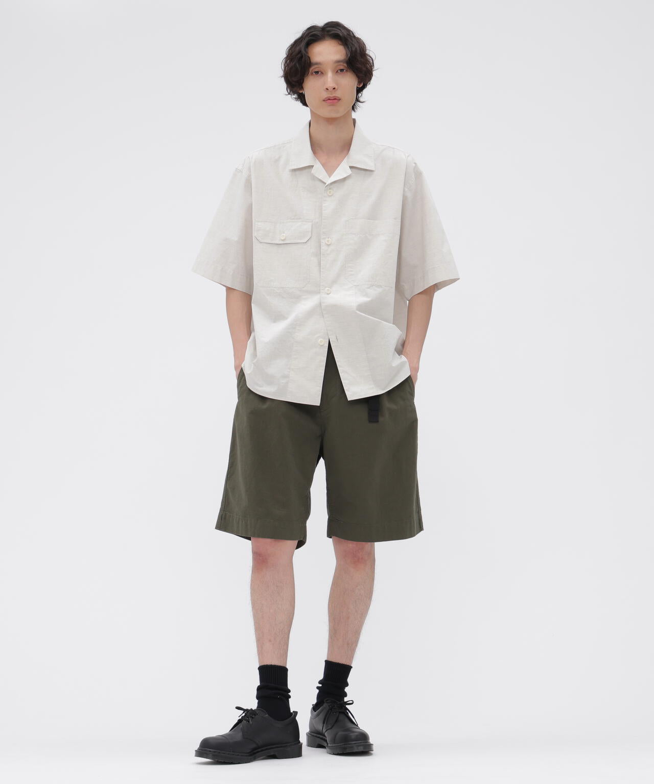 COTTON LINEN TINY RIPSTOP TROUSERS
