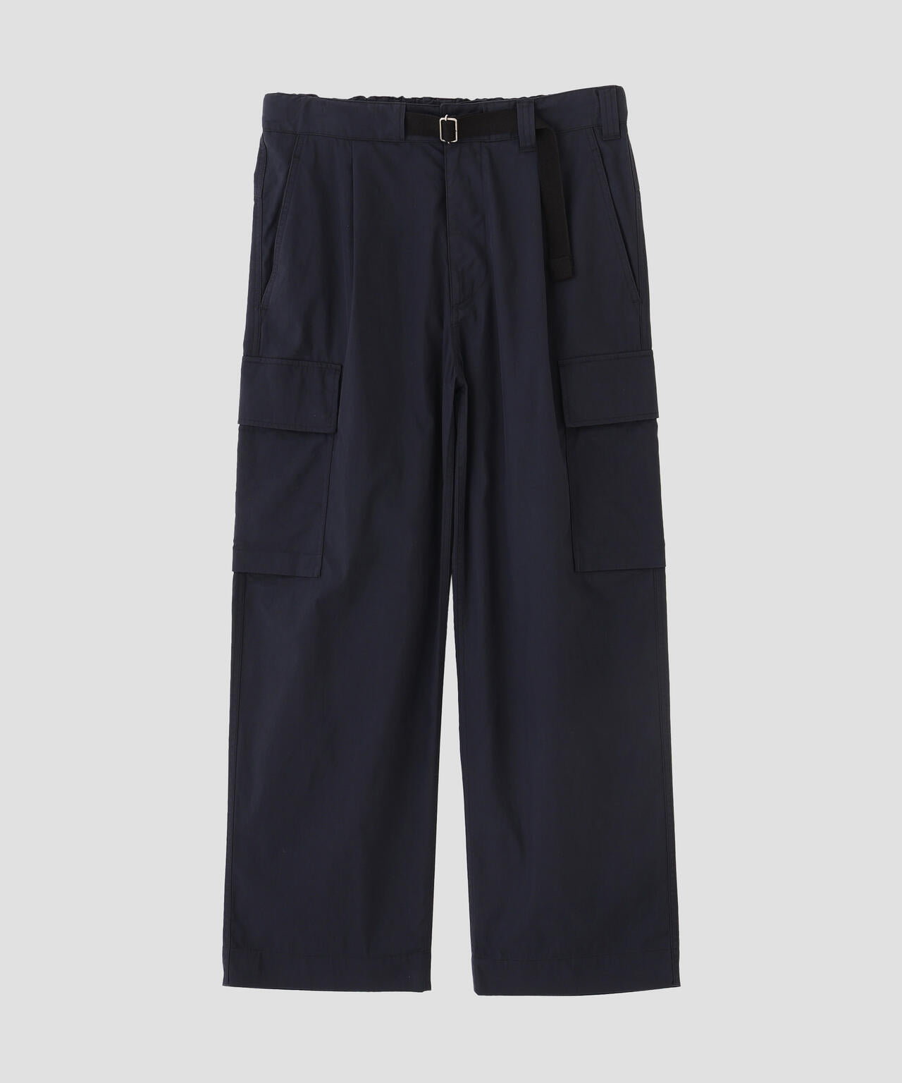 WASHED COTTON NYLON TROUSERS