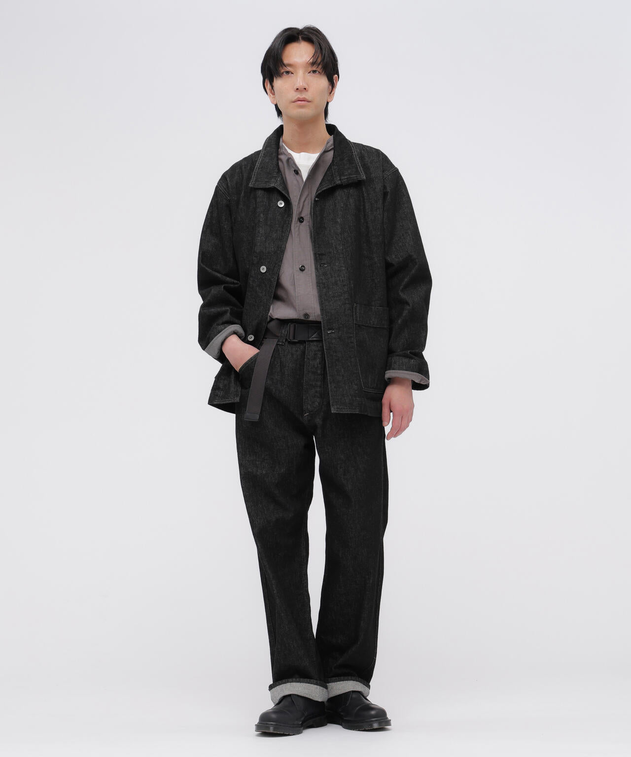 CANTON BLACK DENIM TROUSERS