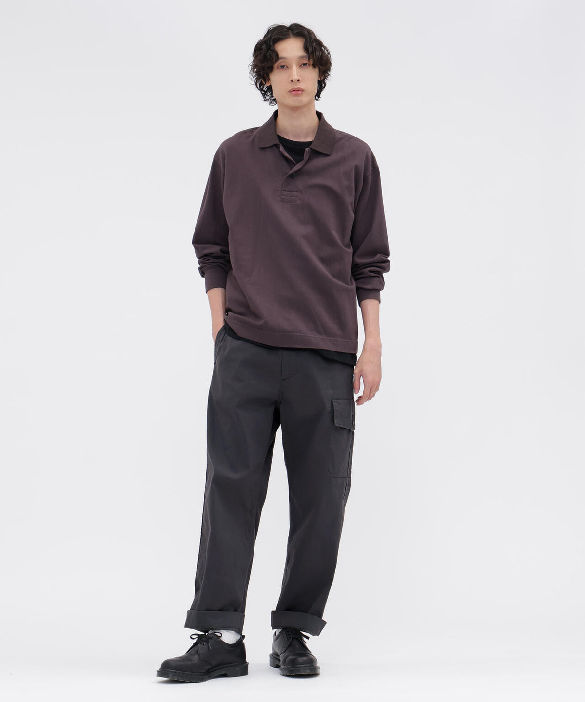 COTTON NYLON TWILL TROUSERS