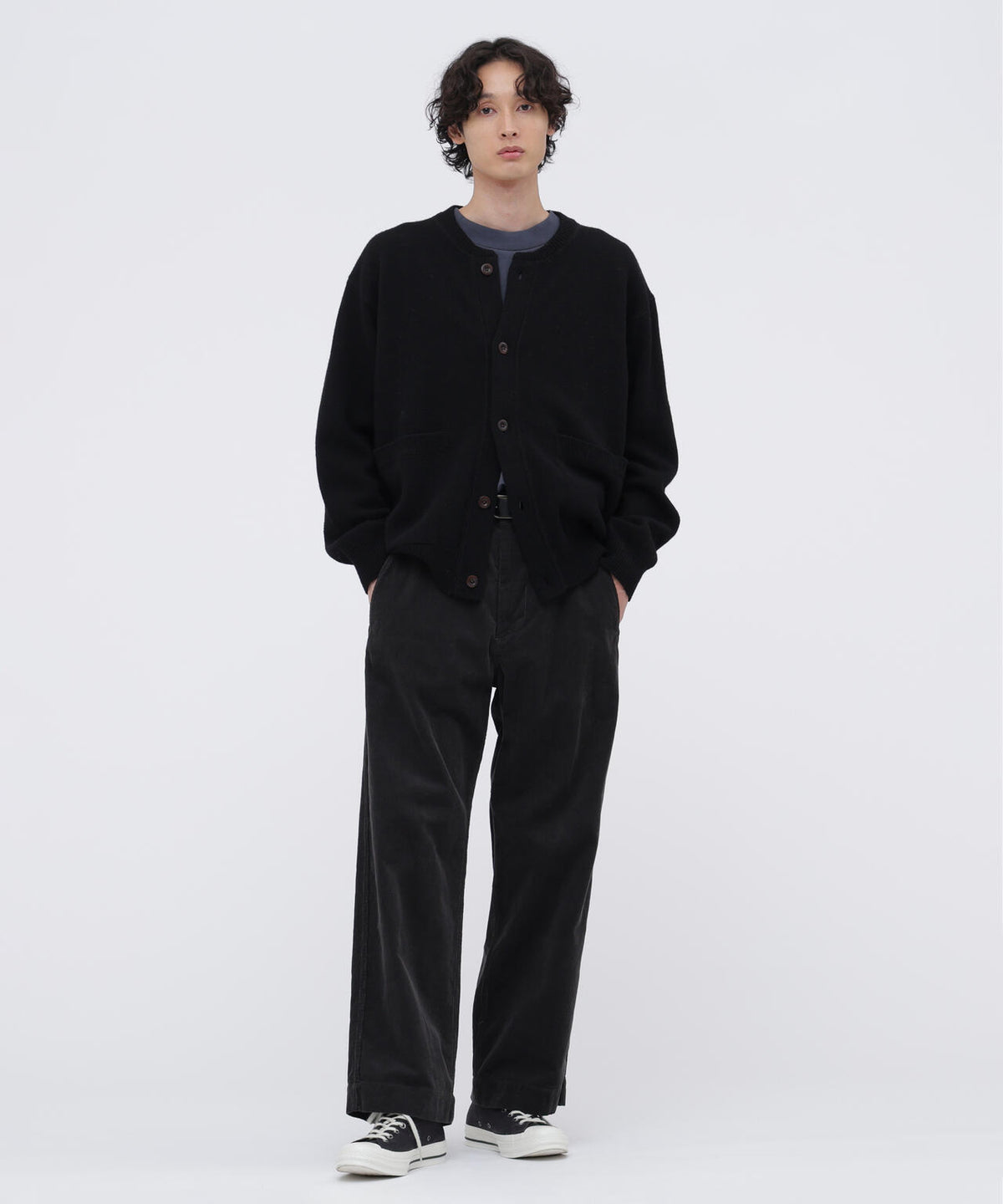 DRY COTTON NEEDLECORD TROUSERS