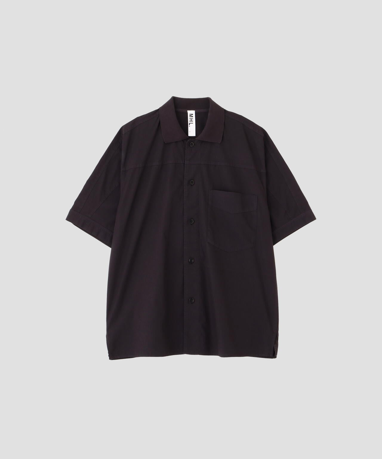GARMENT DYED COTTON POPLIN SHIRT